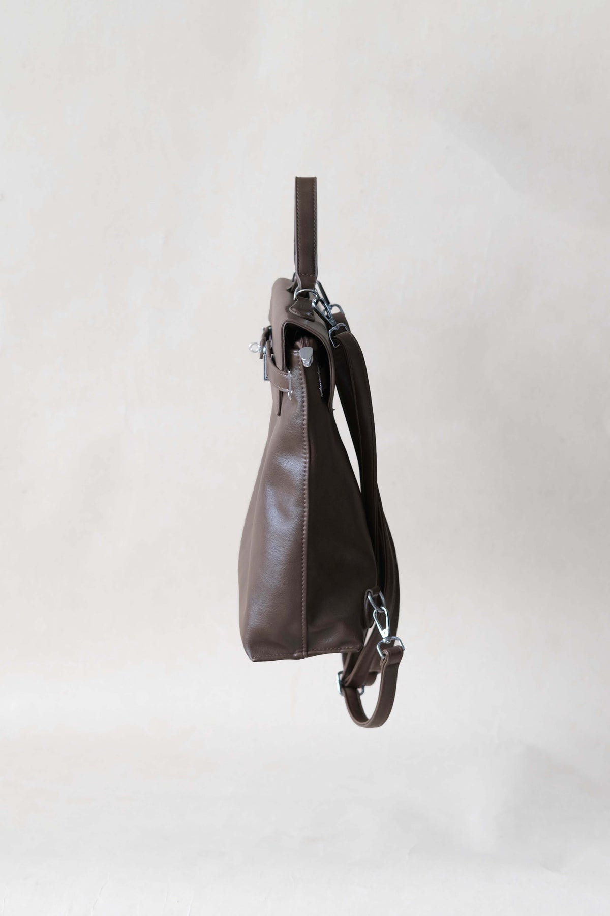 The Vivienne Backpack Tote - Coffee