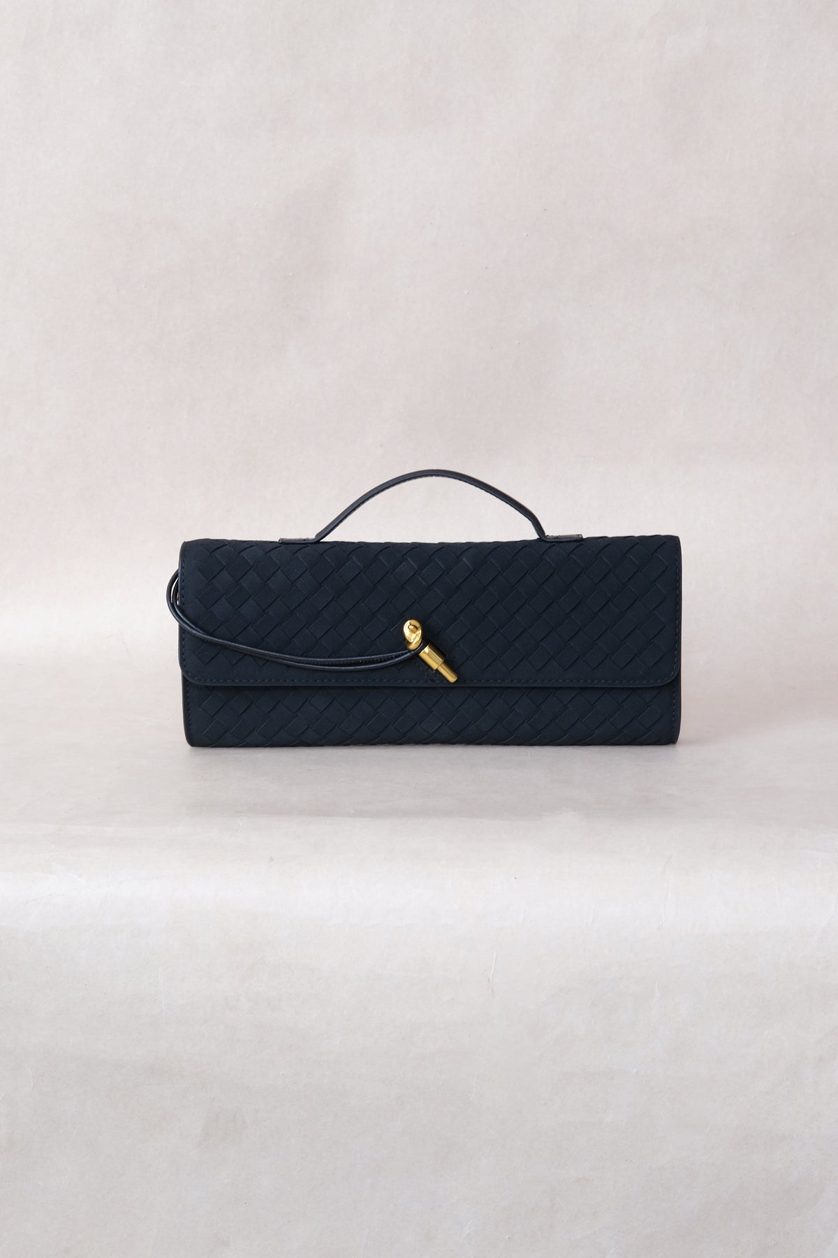 Artisan Crafted Flap Bag - Classic Black