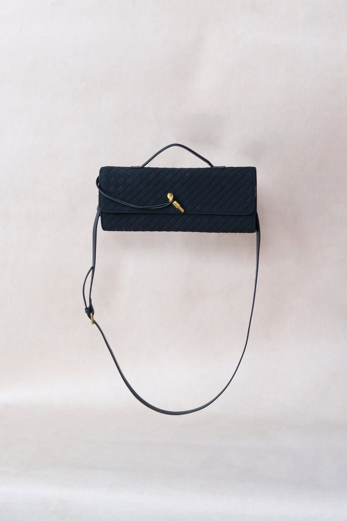 Artisan Crafted Flap Bag - Classic Black