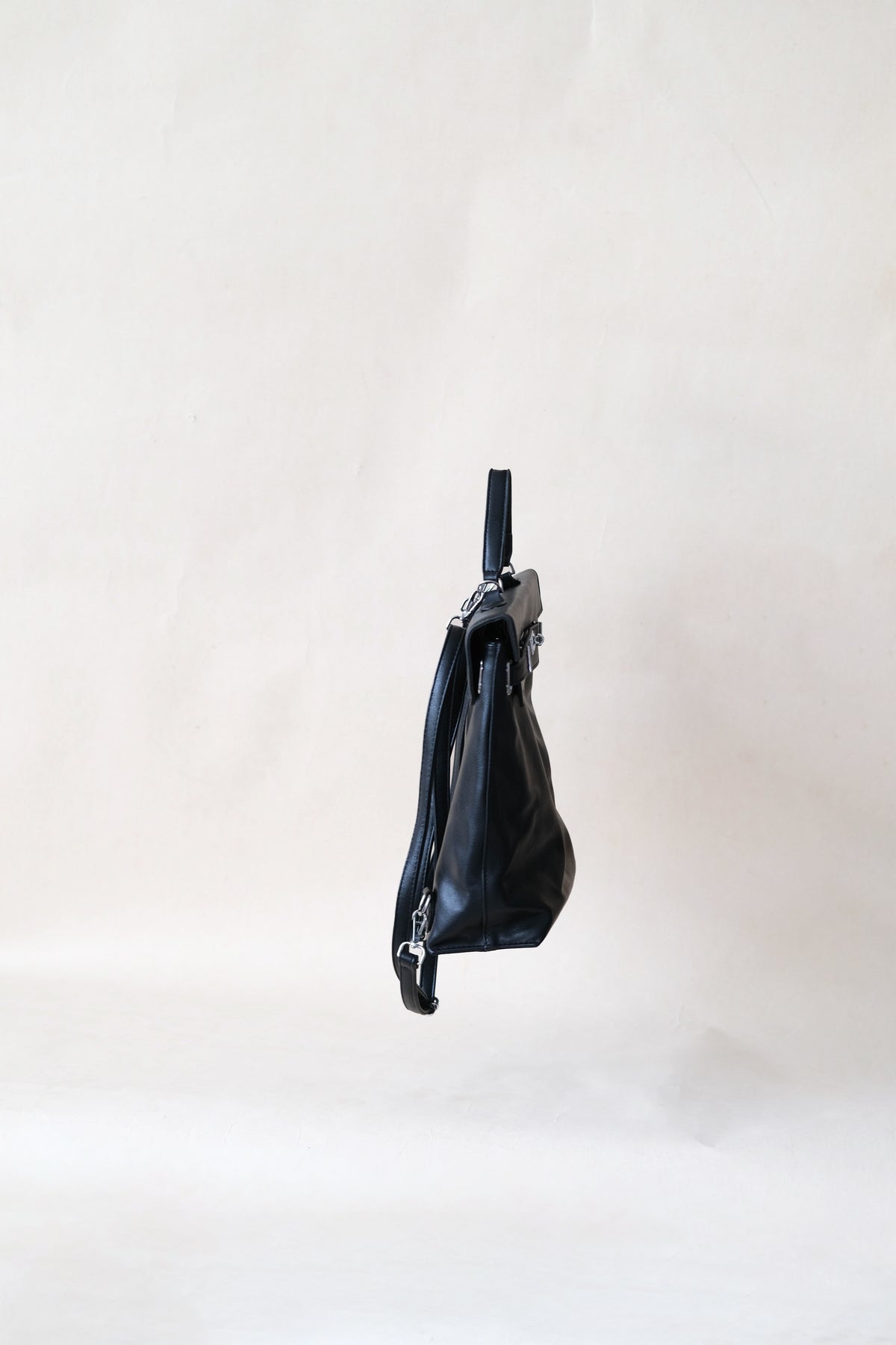 The Vivienne Backpack Tote - Classic Black