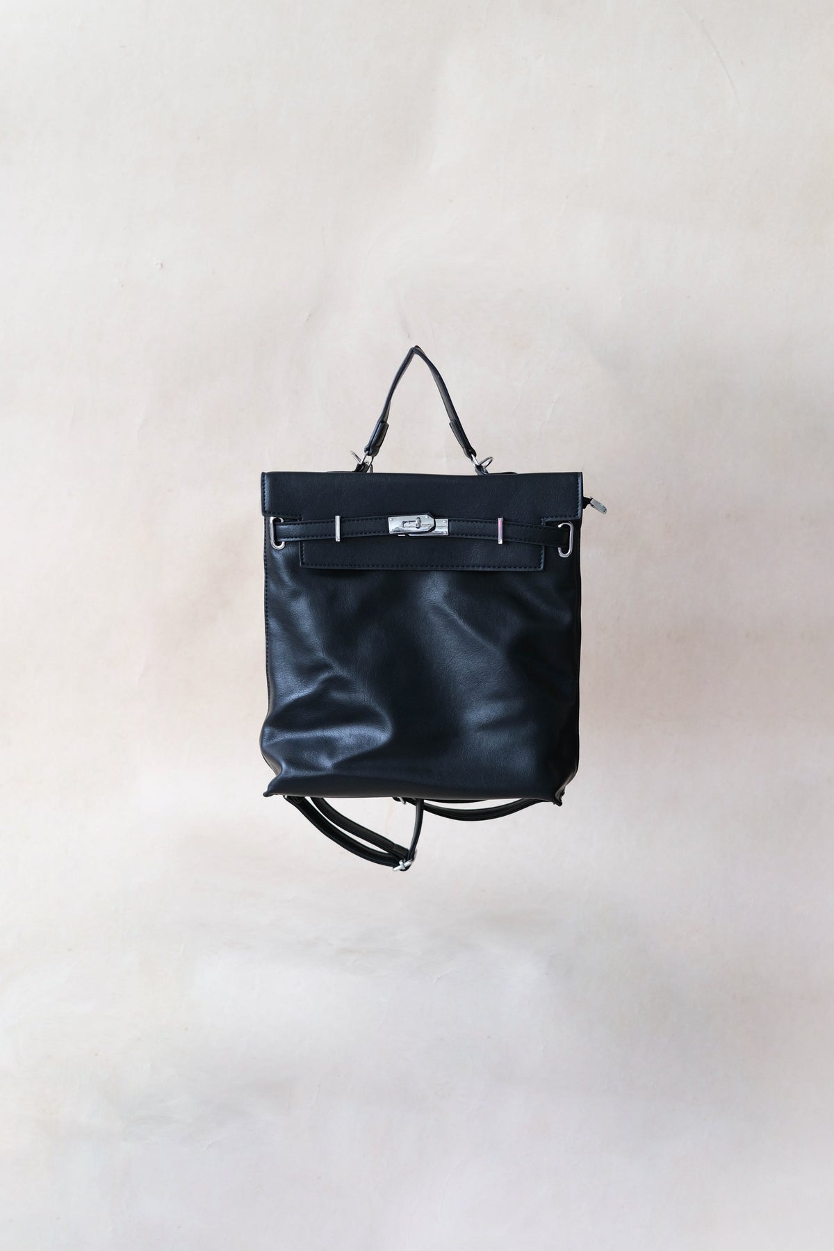 The Vivienne Backpack Tote - Classic Black