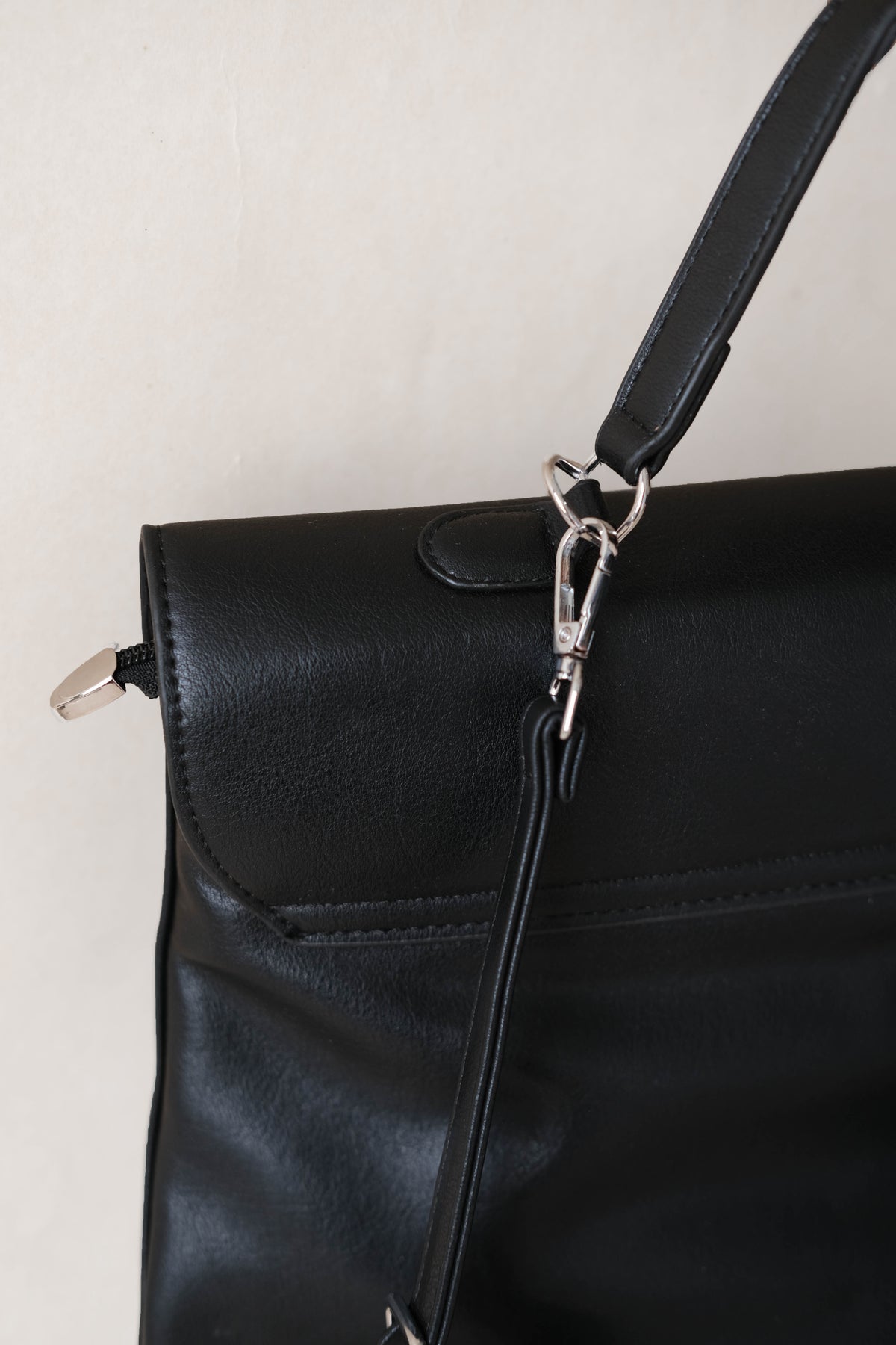 The Vivienne Backpack Tote - Classic Black