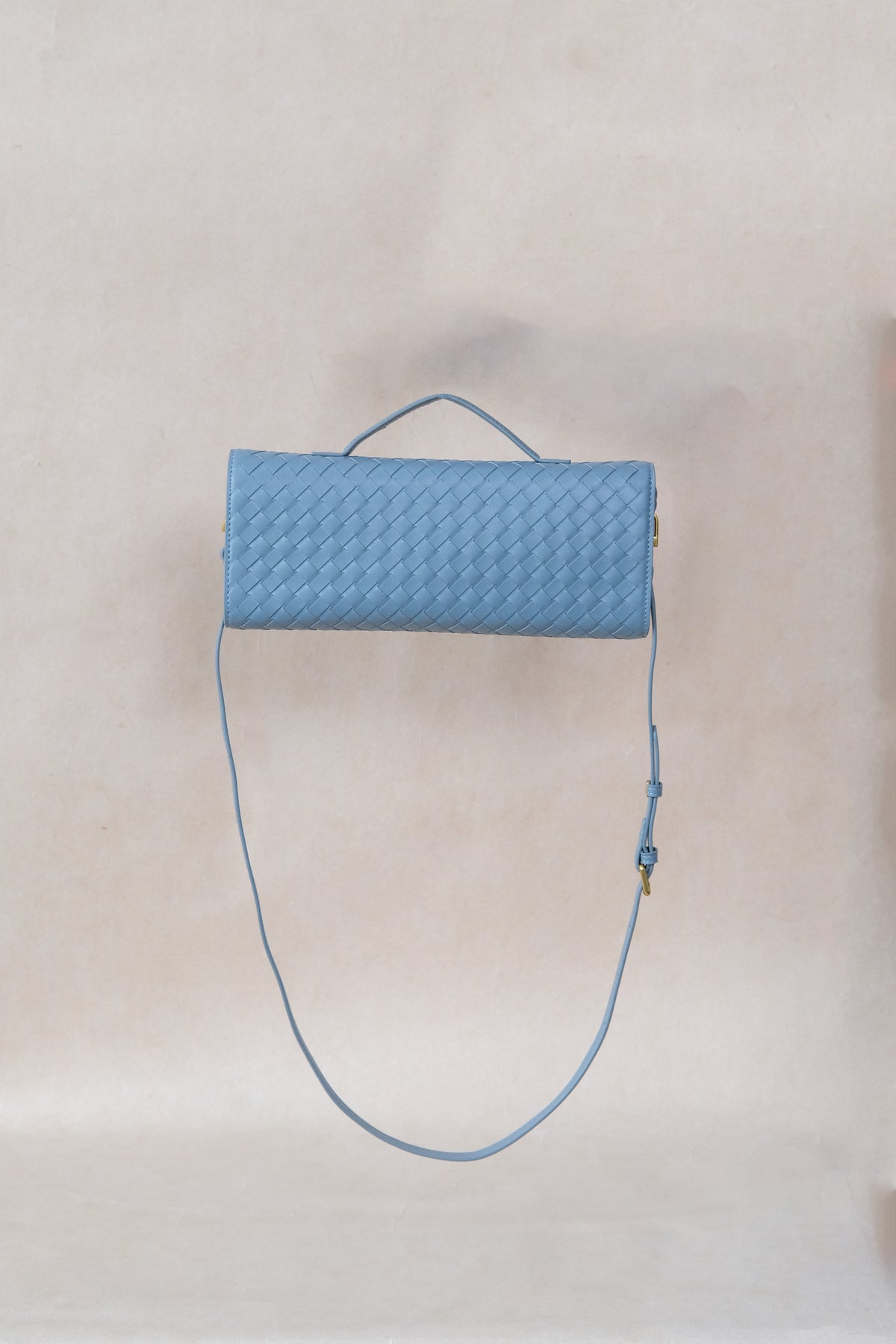 Artisan Crafted Flap Bag - Dusty Blue