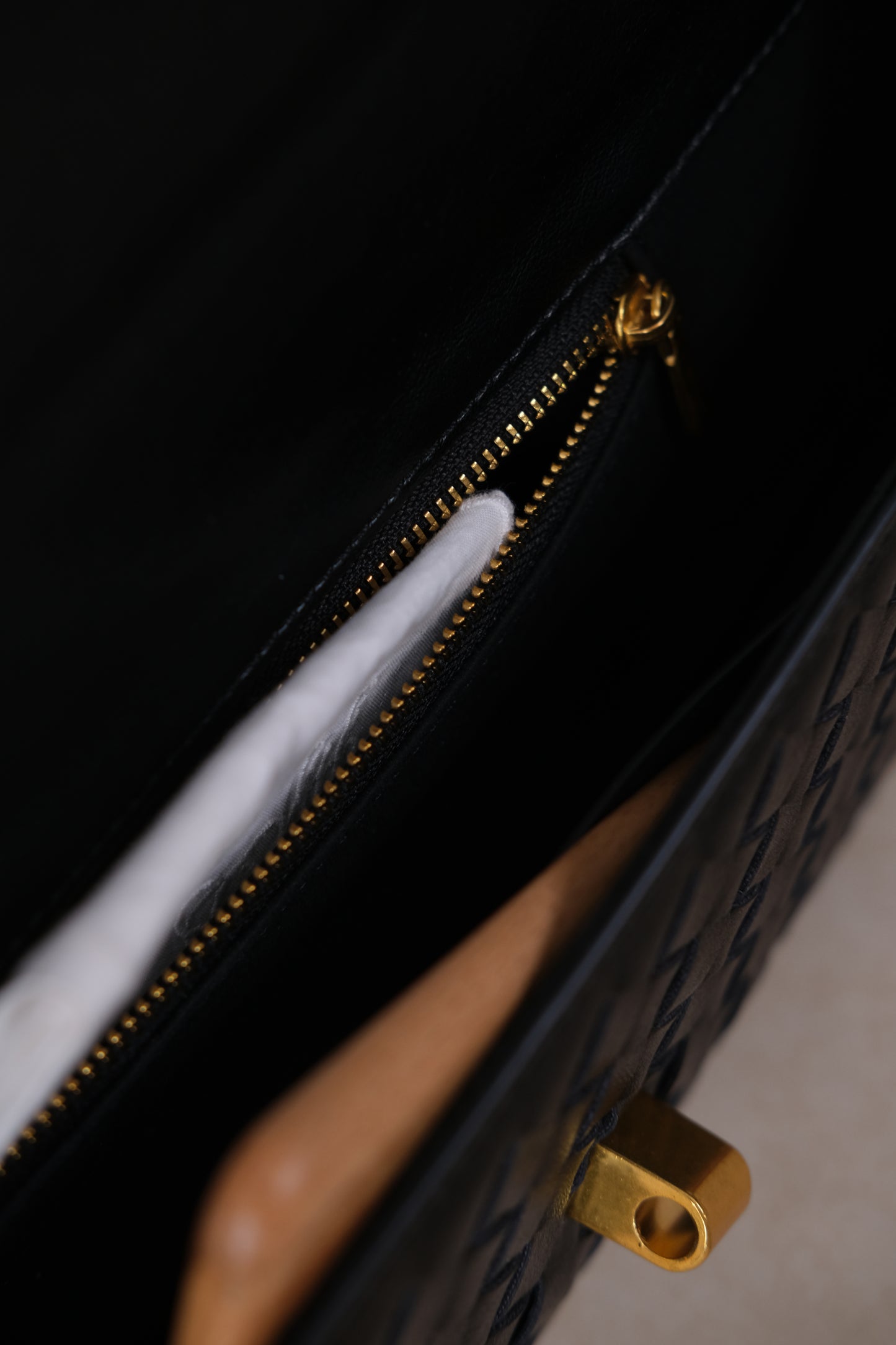 Artisan Crafted Flap Bag - Shinny Black