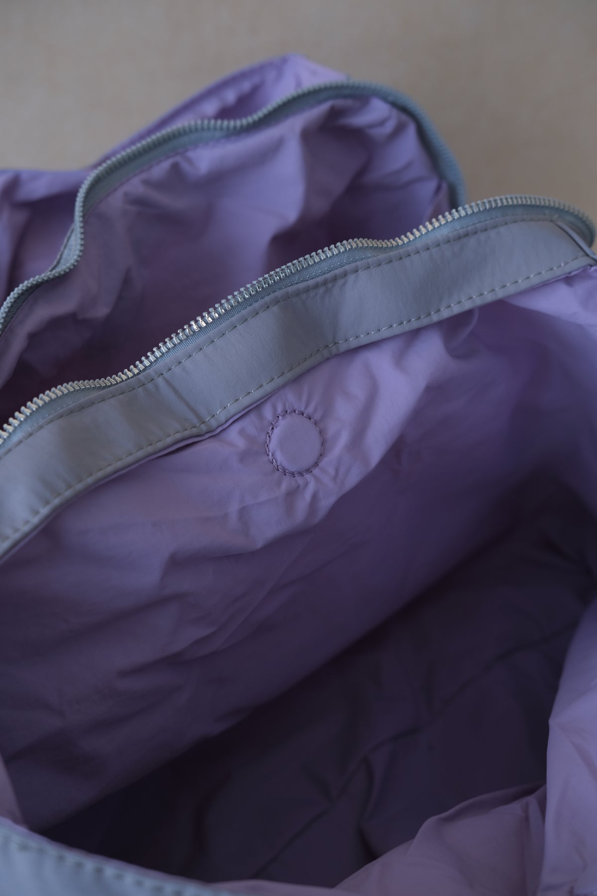 Essence Nylon Tote - Grey Purple