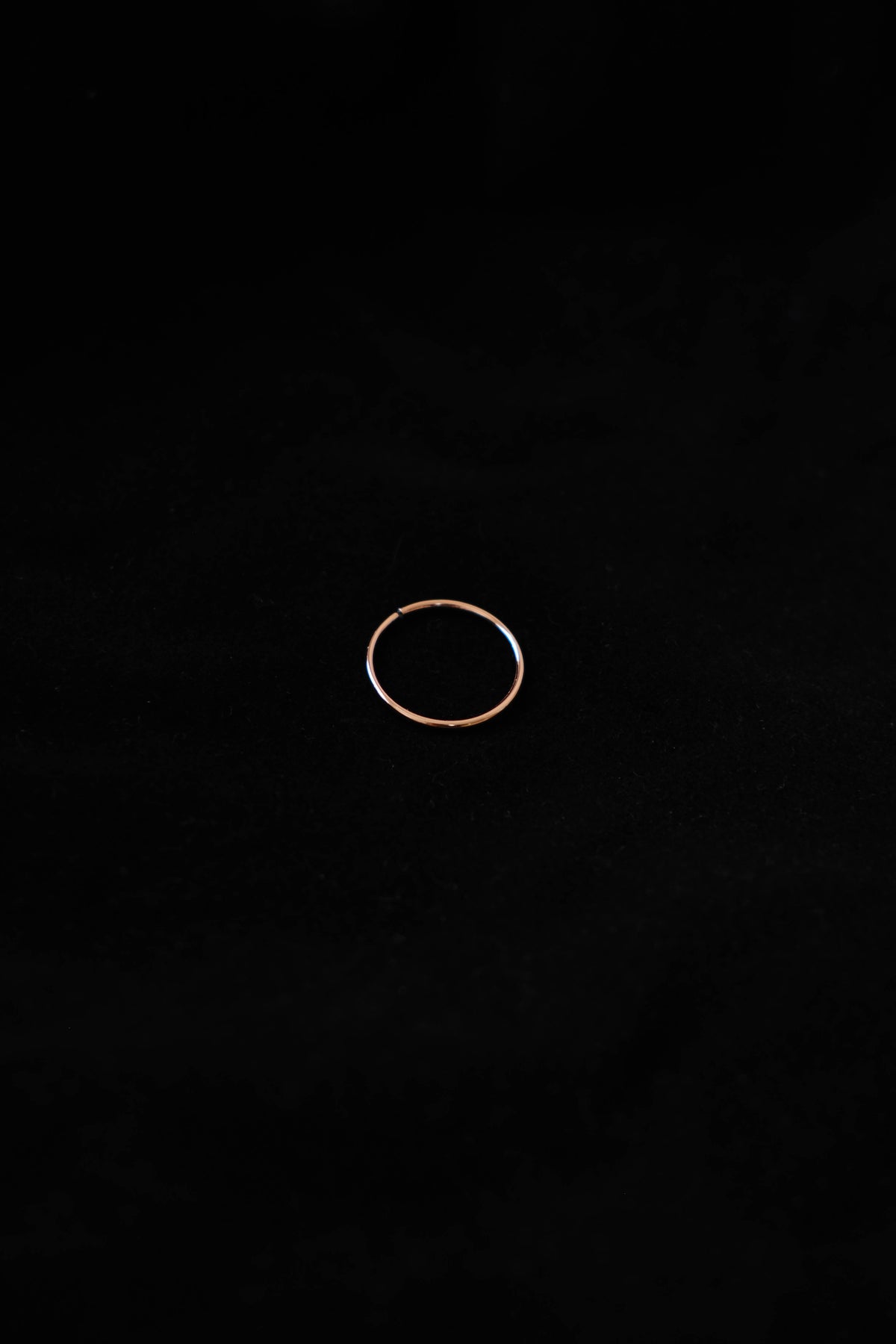 Ultra-Fine 925 Sterling Silver Smooth Plain Knuckle Ring In Rose Golden