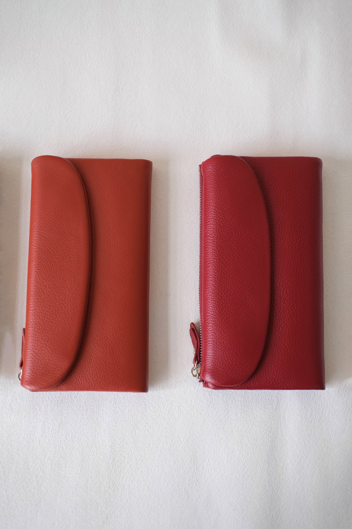 Aurora Classic Long Wallet - Brick Red