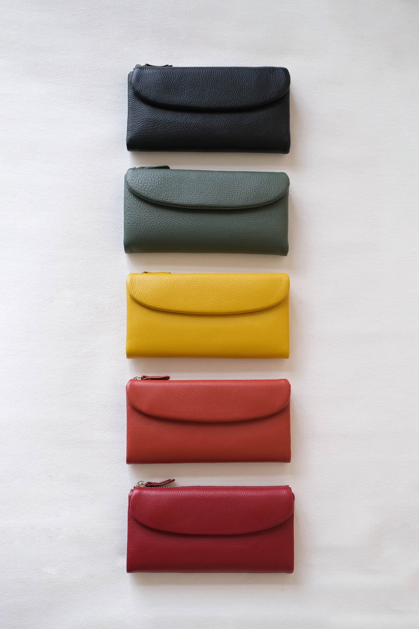 Aurora Classic Long Wallet - Dark Red