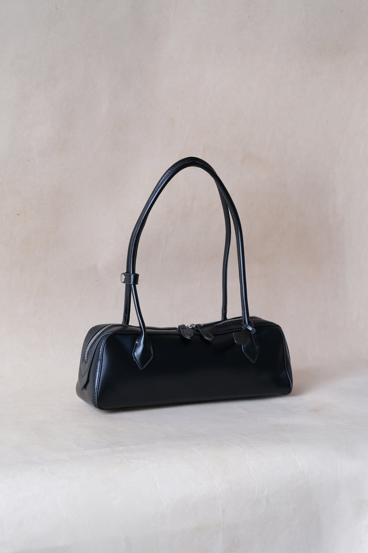 Clémence Shoulder Baguette - Classic Black