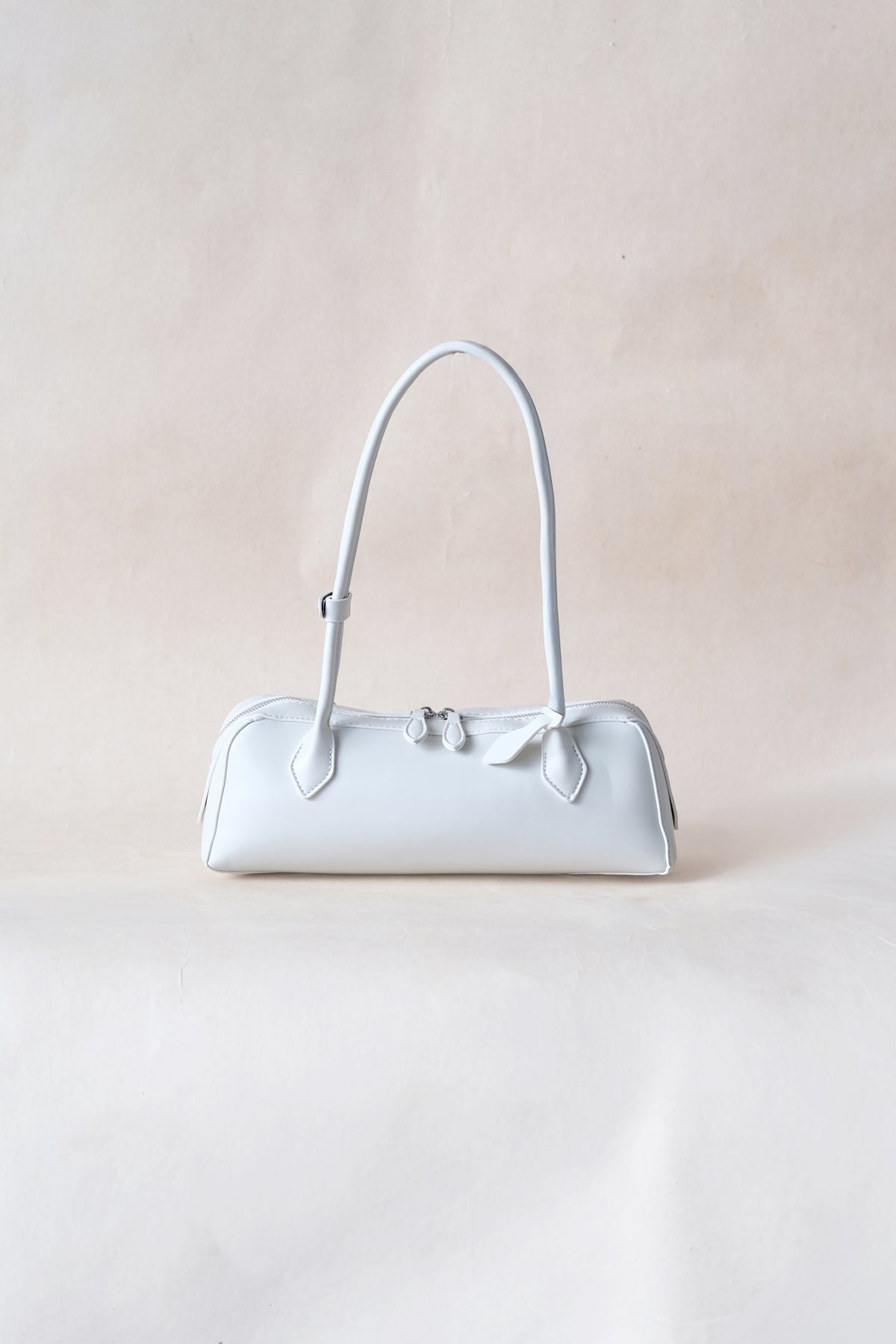 Clémence Shoulder Baguette - White
