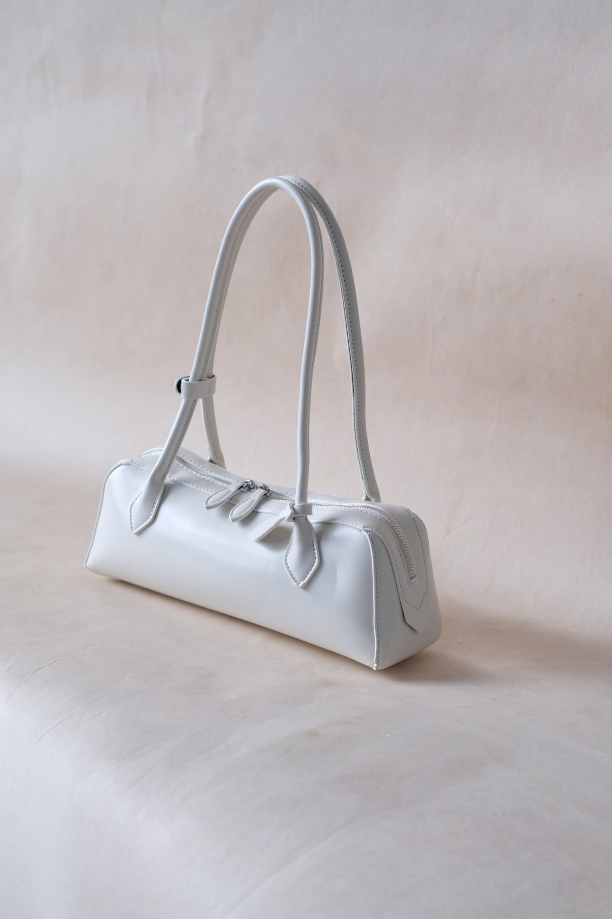Clémence Shoulder Baguette - White