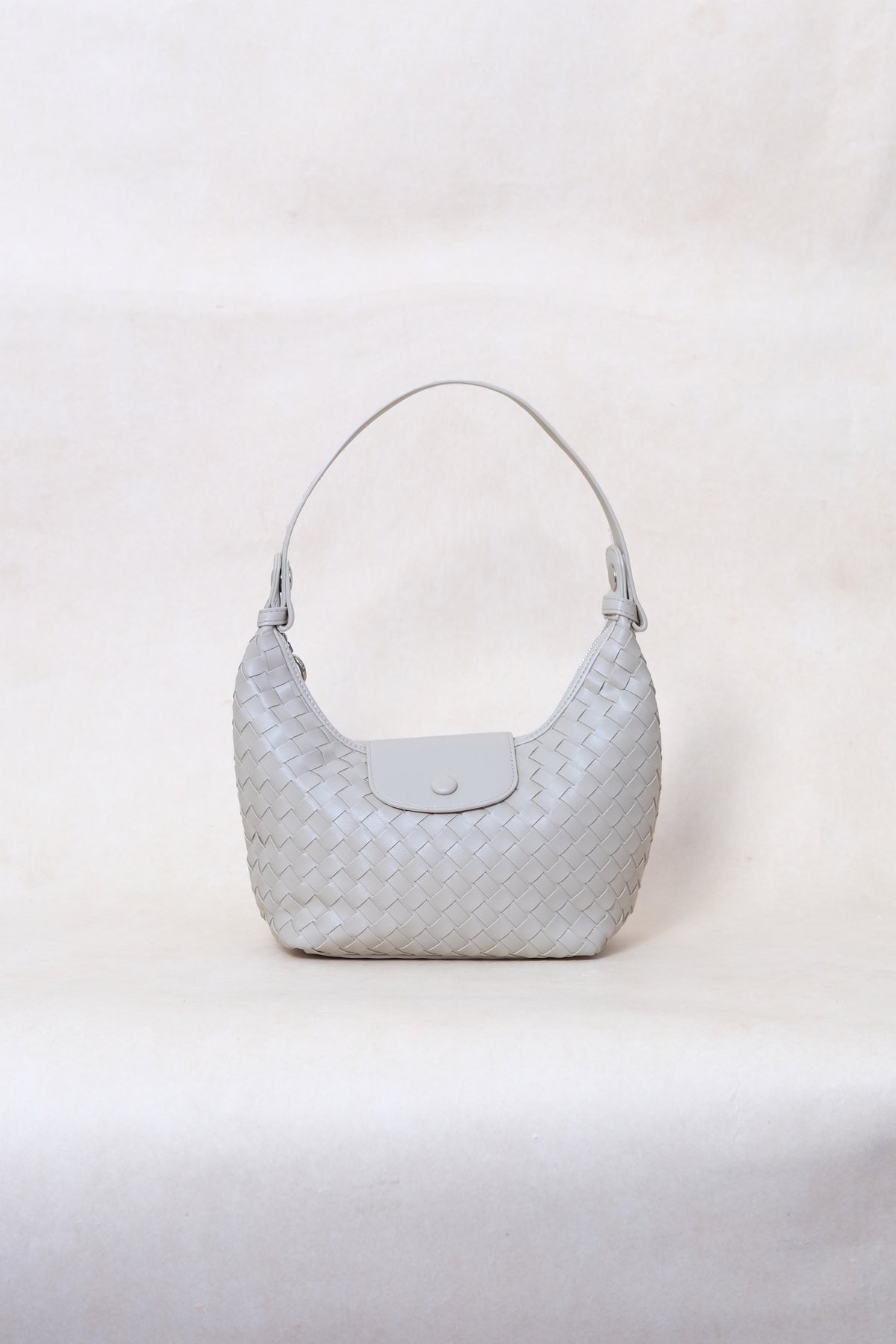 Artisan Aurelia Crescent Bag - White Sand