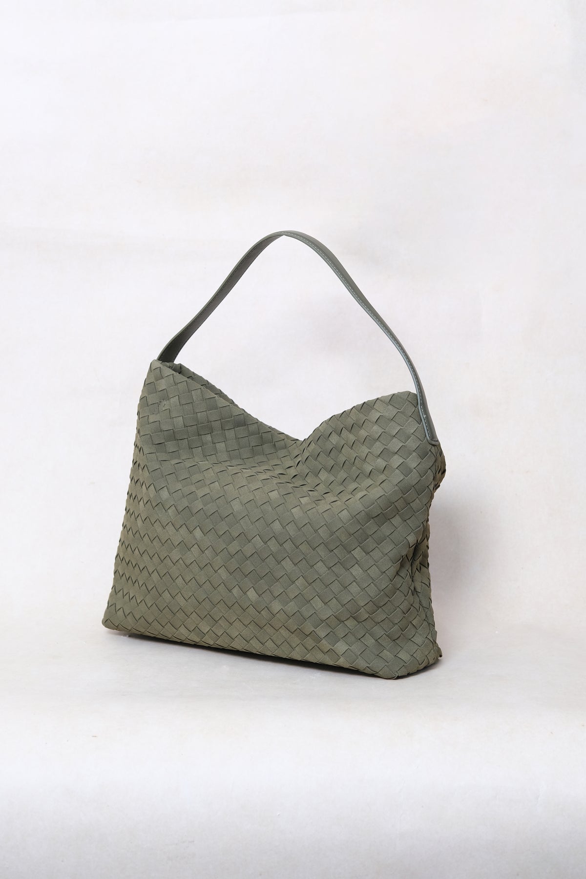 Artisan Soft Texture Tote - Olive Green