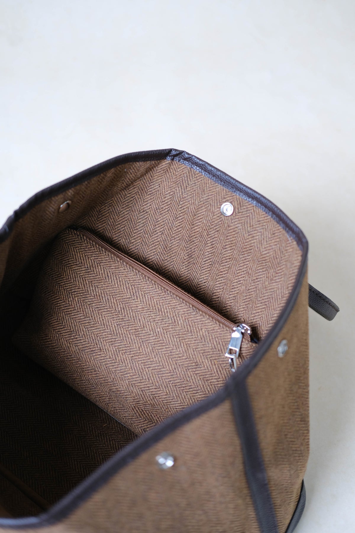 Woolen Shoulder Large Handbag