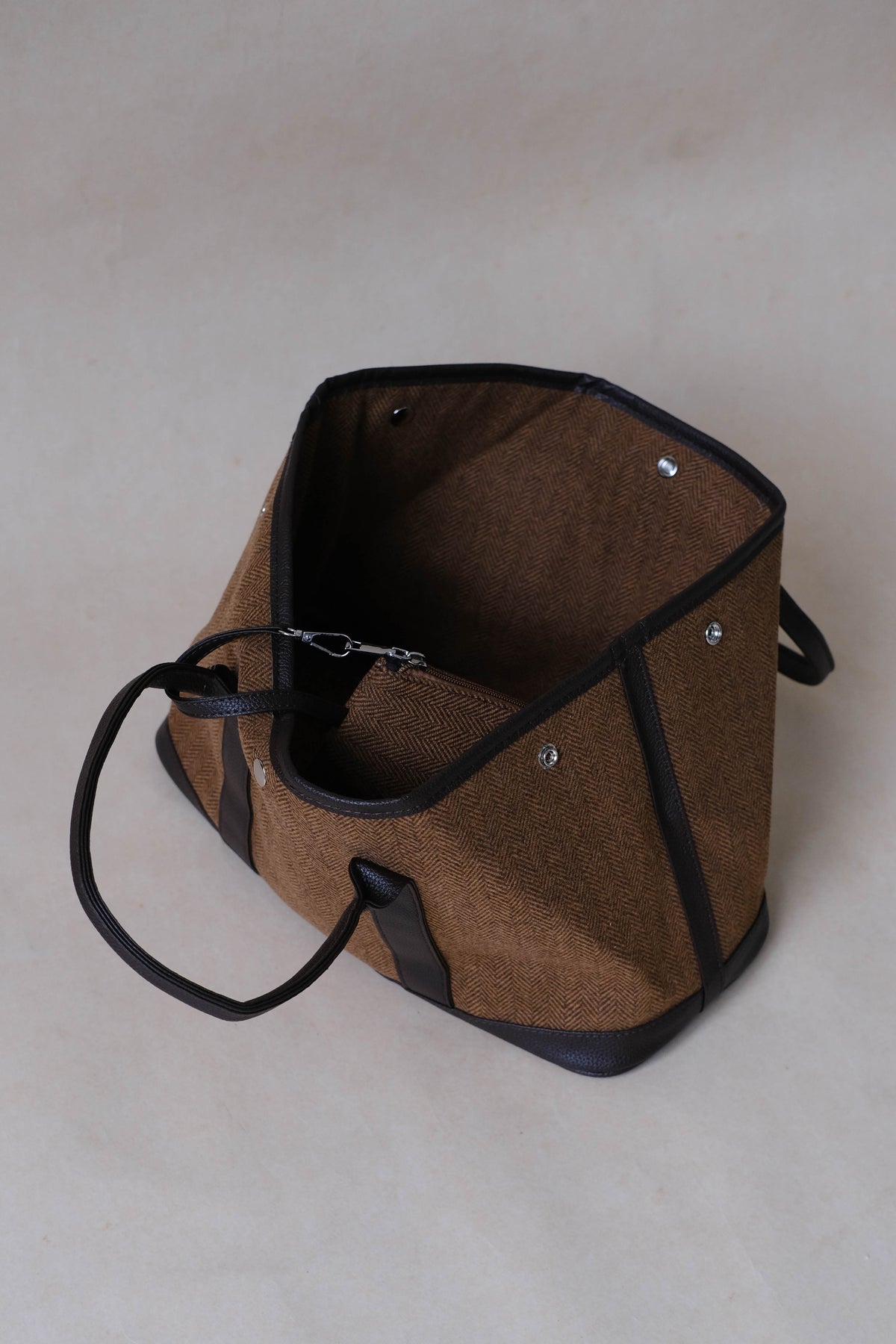 Woolen Shoulder Large Handbag