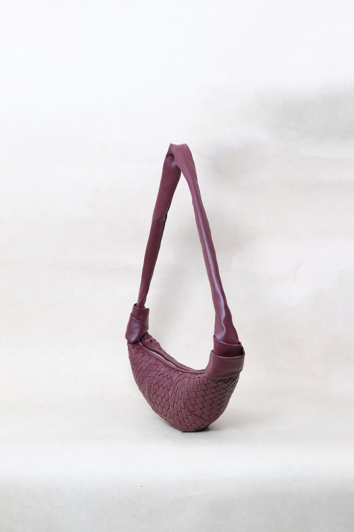 Artisan Classic Crescent Bag - Wine Red