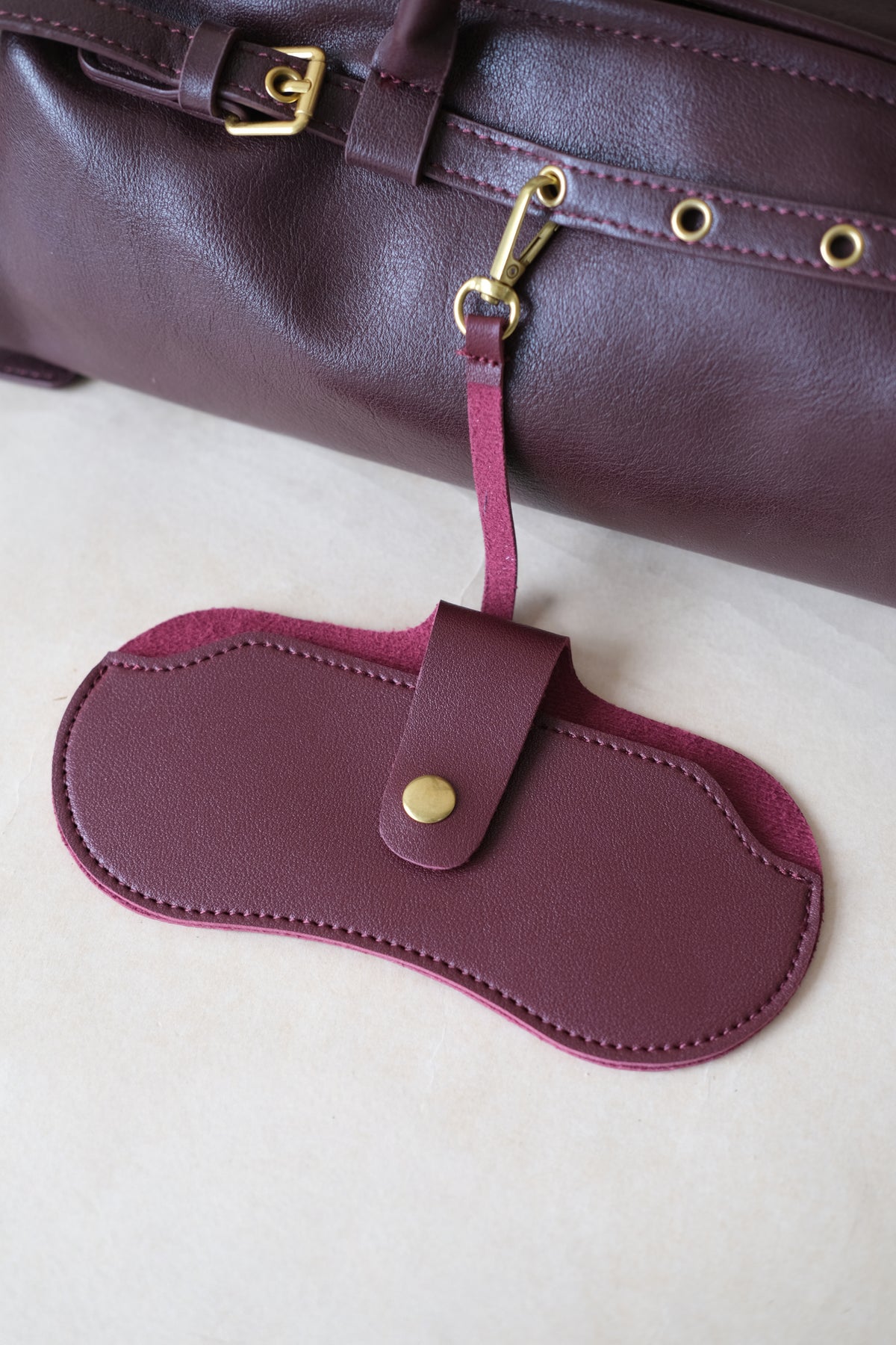 Aurora Classic Dome Bag - Wine Red