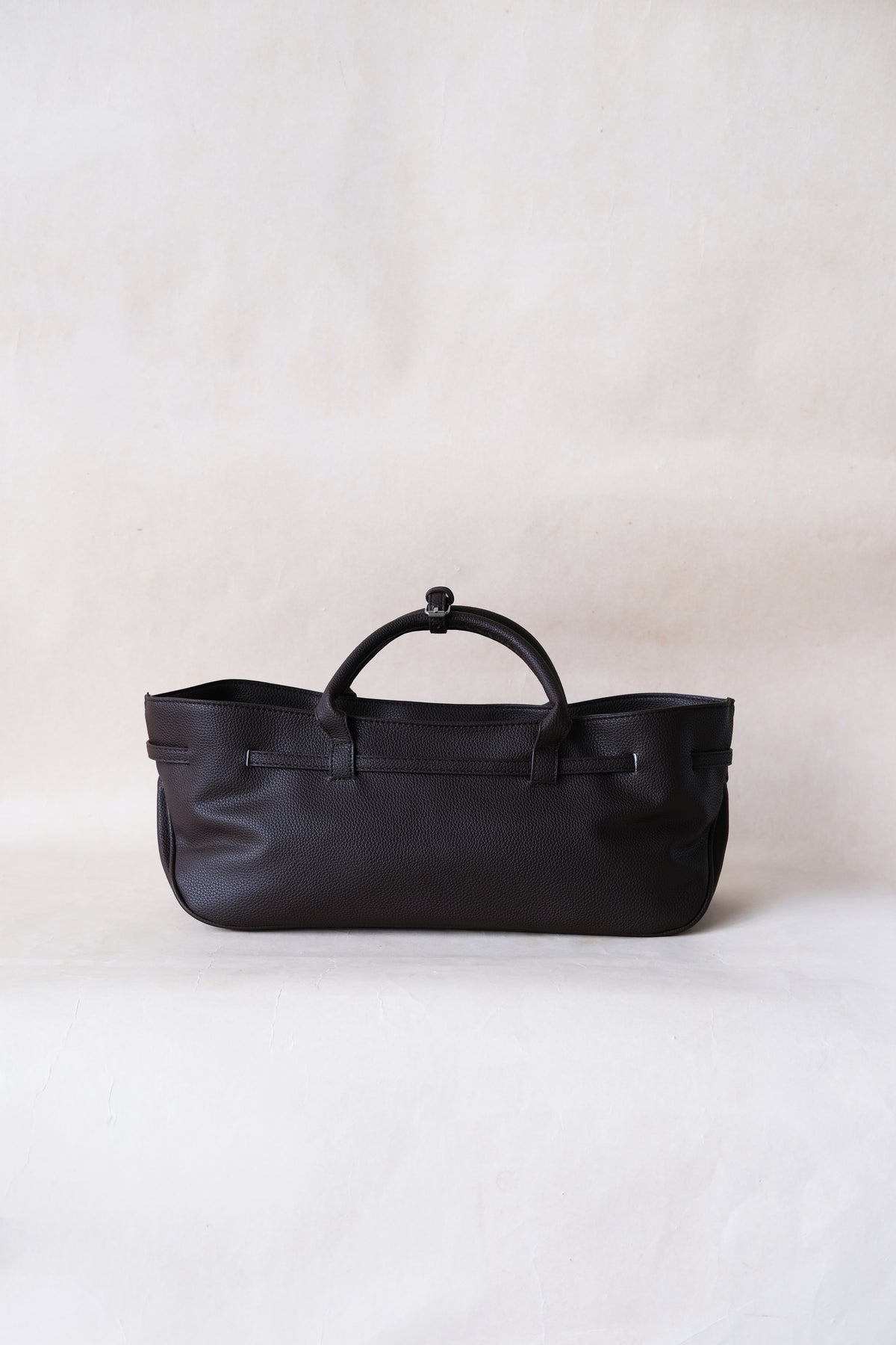 Luna Belted Baguette - Coffee