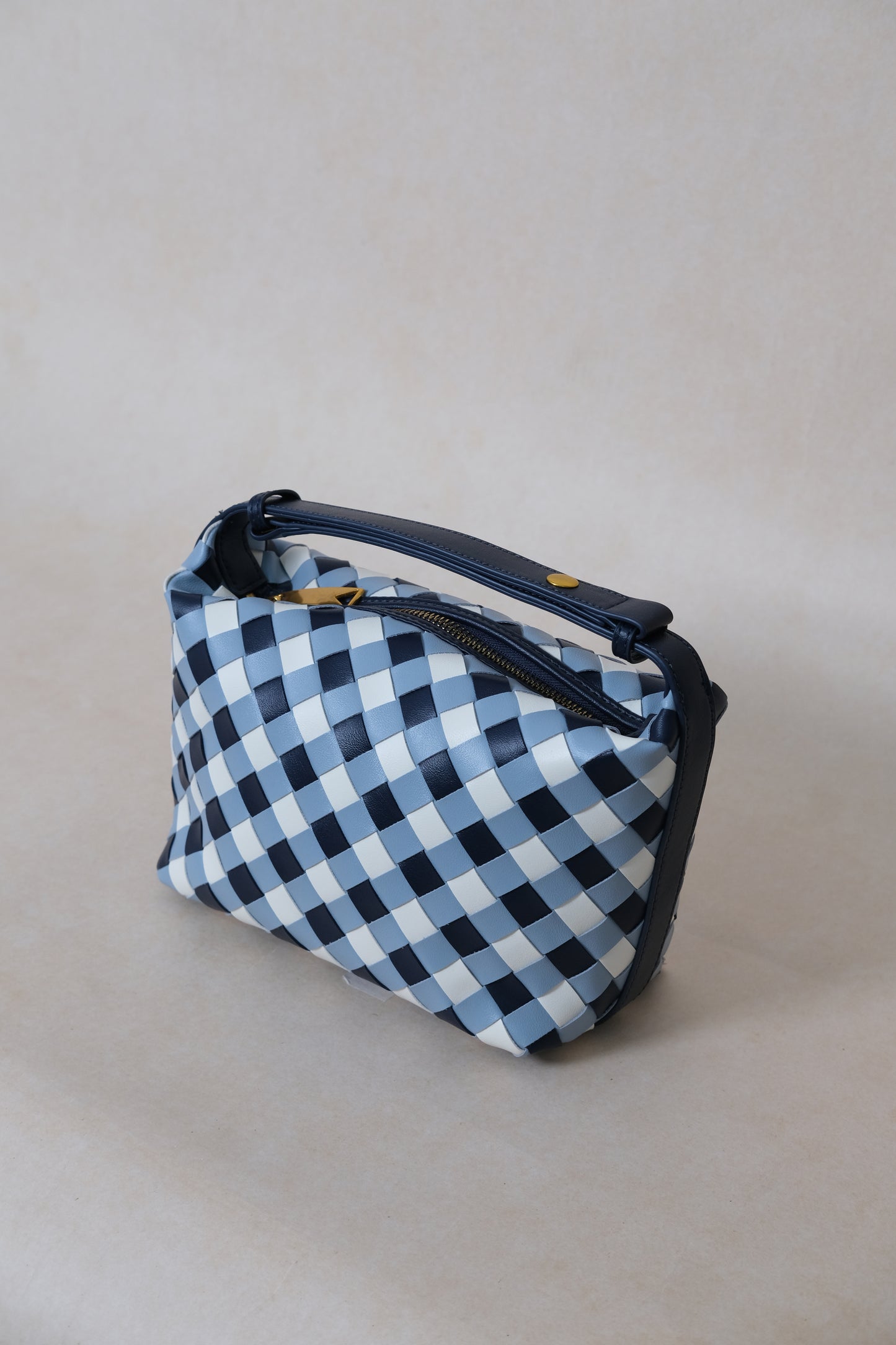 The Artisan Bag - Blue & White Gingham