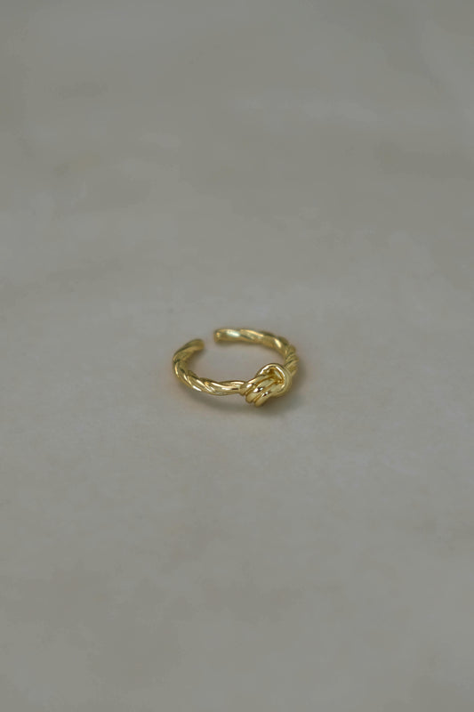 Knot simple ring in Gold Vermeil