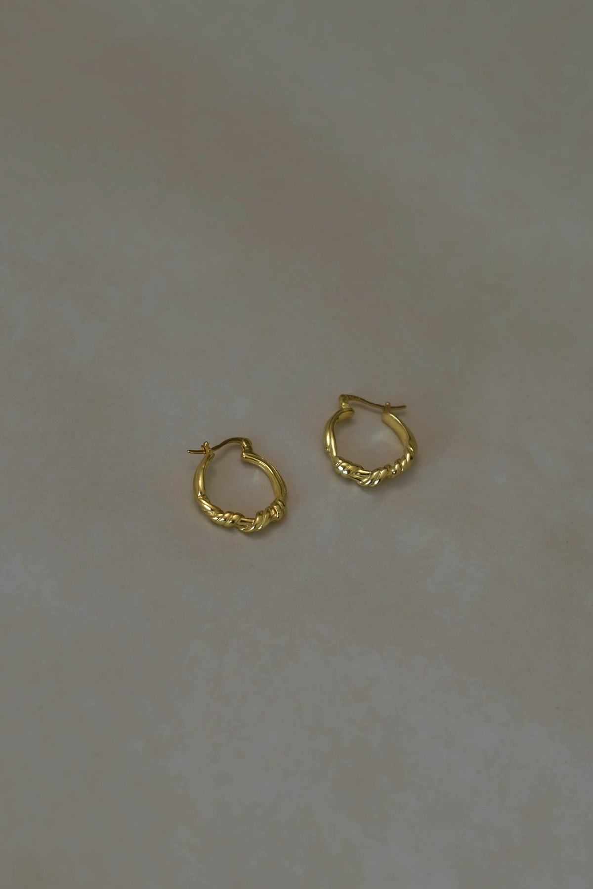 French Style Knotted Earrings in Gold Vermeil
