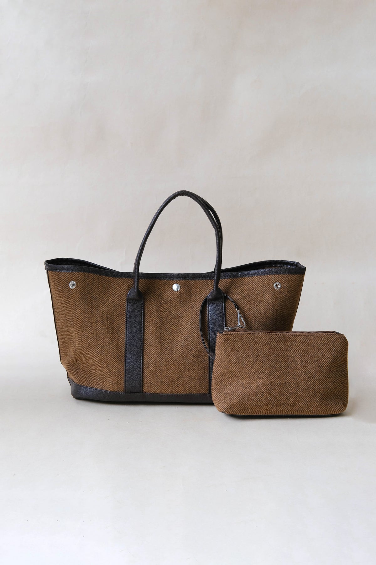 Woolen Shoulder Large Handbag
