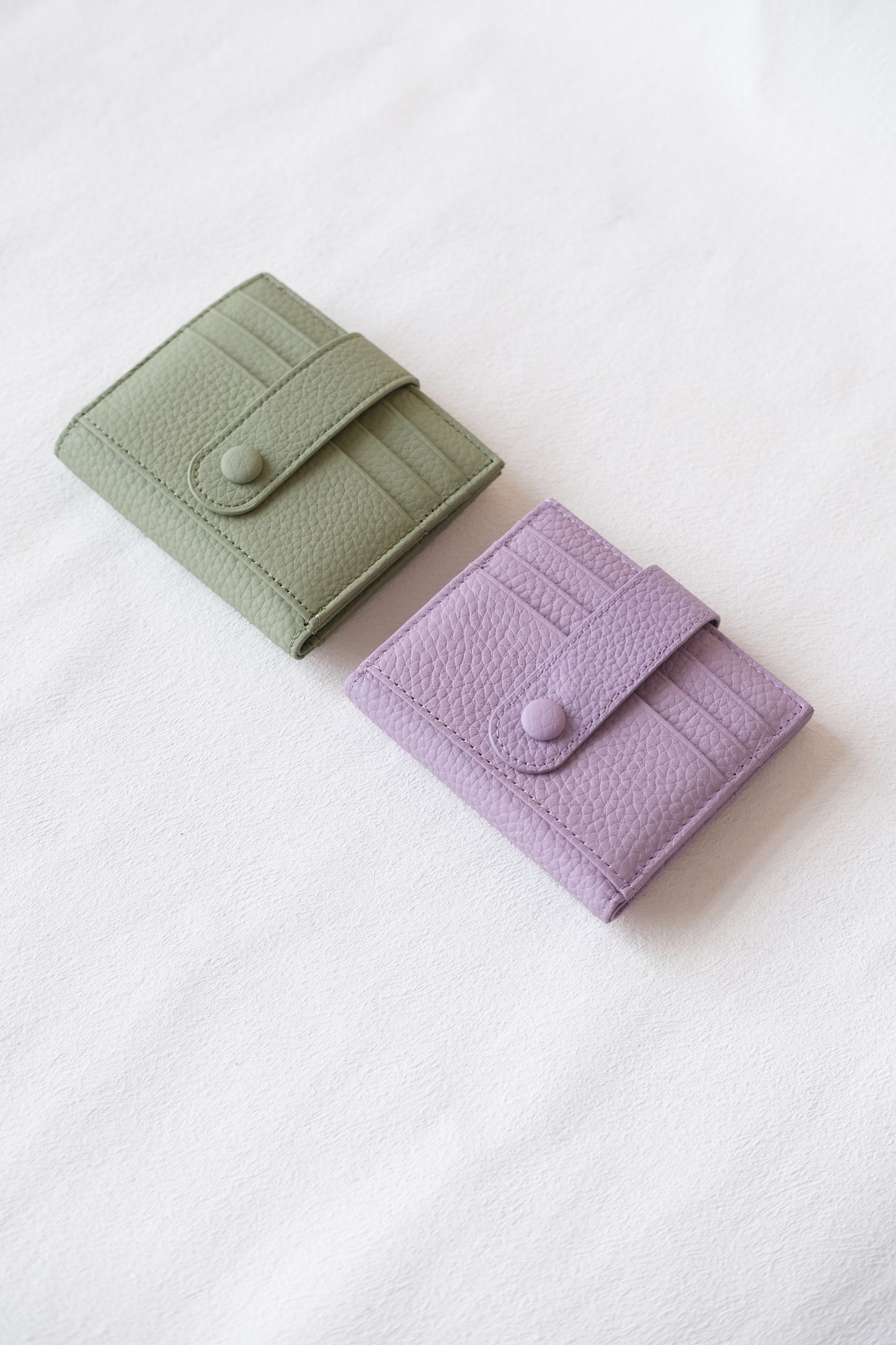 First Layer Genuine Leather Ultra-Thin Small Wallet In Green