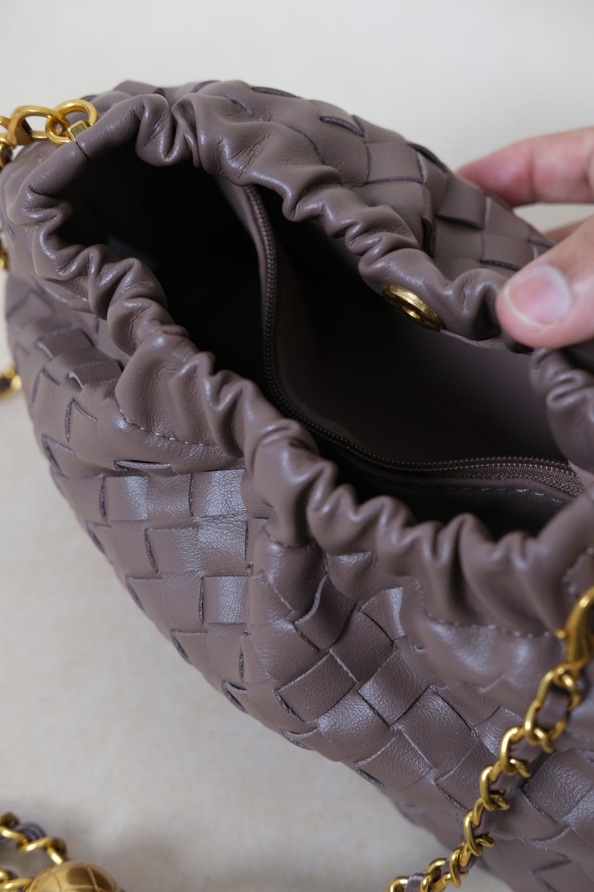 Artisan Signature Cloud Bag - Greyish Brown