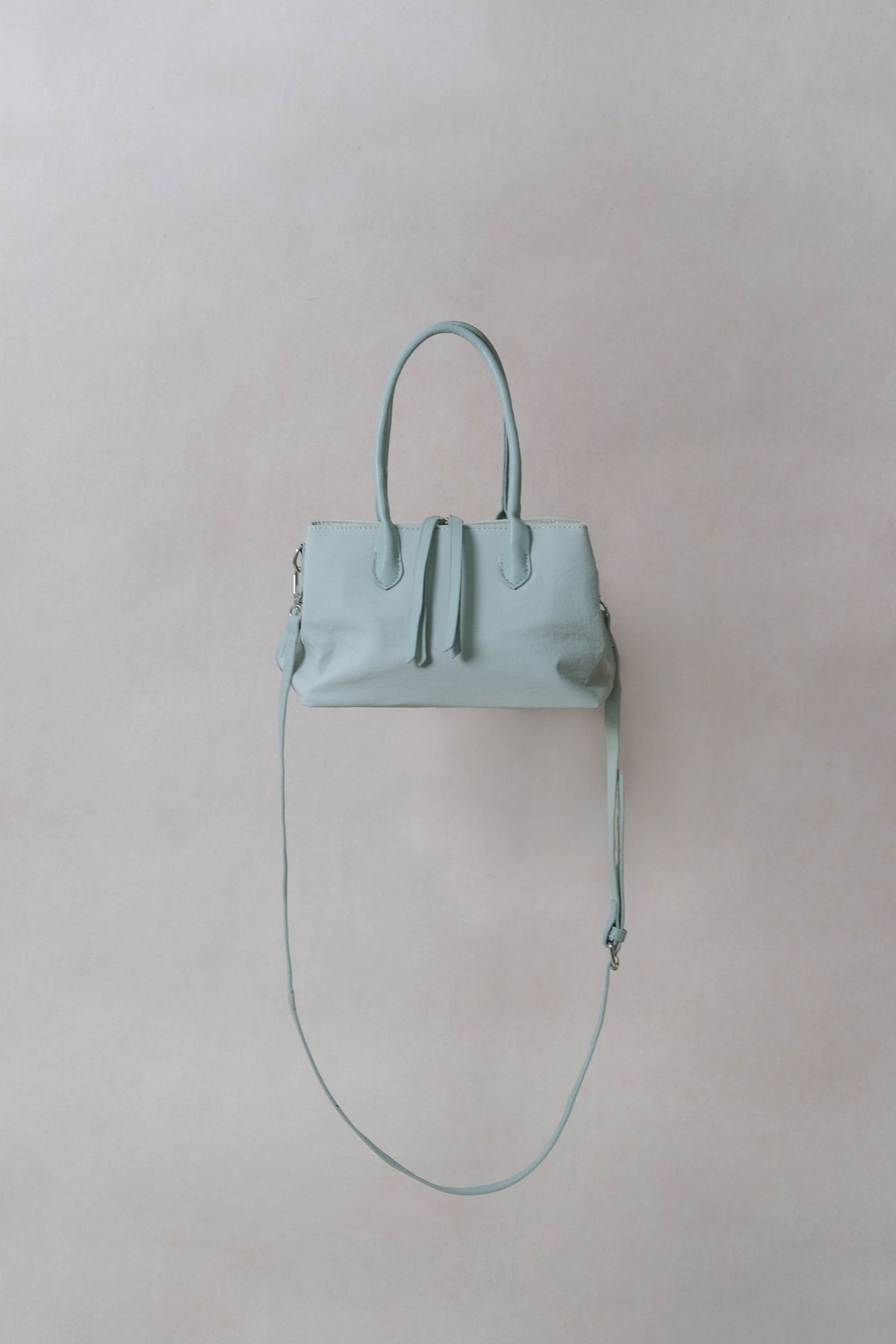 Mini Classic Flow Vegan Leather Tote - Mint Green