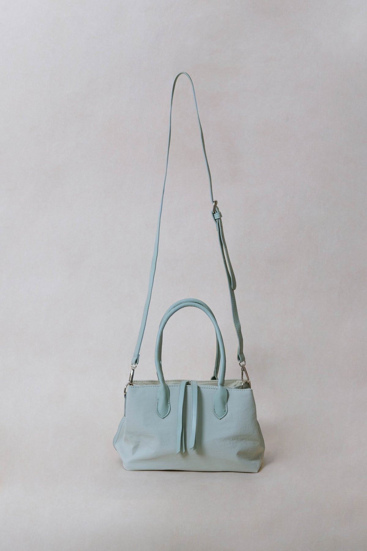 Mini Classic Flow Vegan Leather Tote - Mint Green