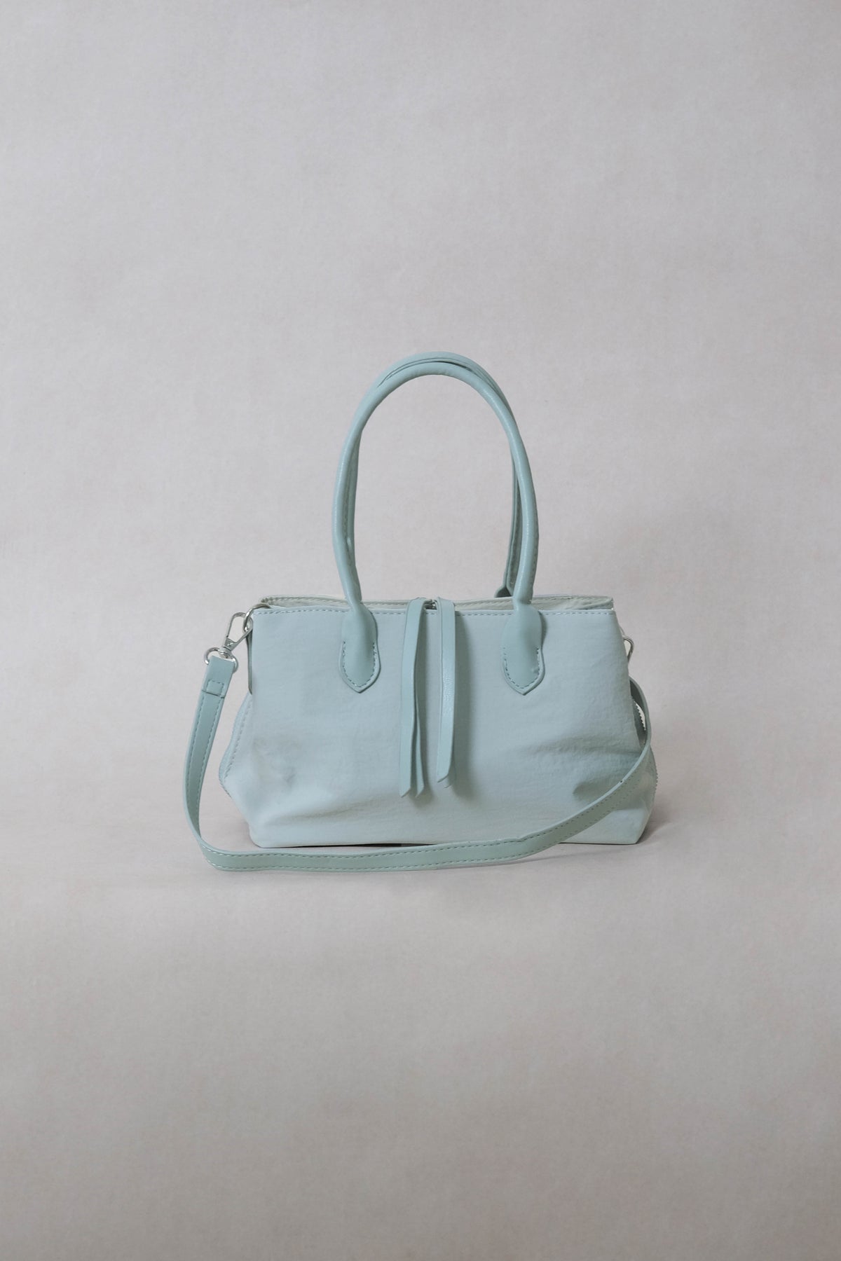 Mini Classic Flow Vegan Leather Tote - Mint Green