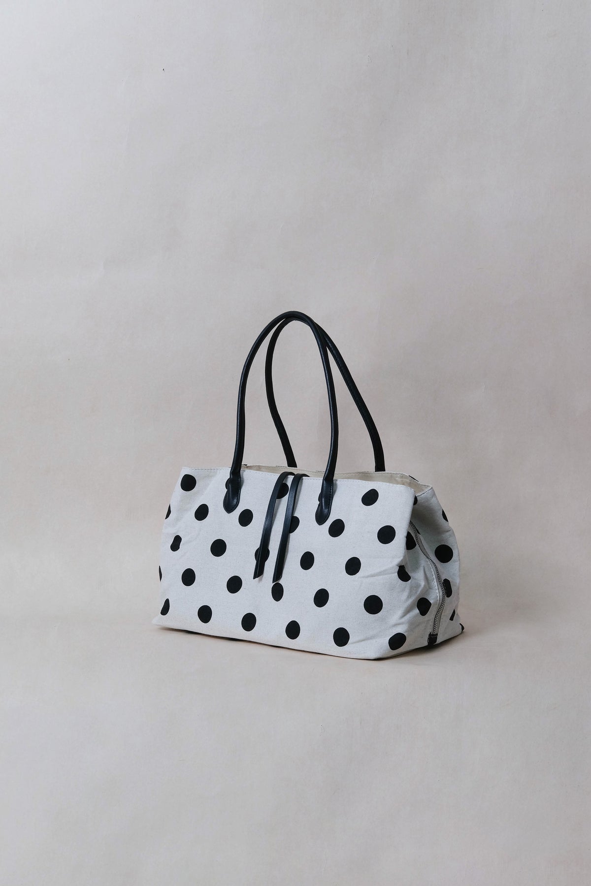 Classic Flow Canvas Tote - Polkadots