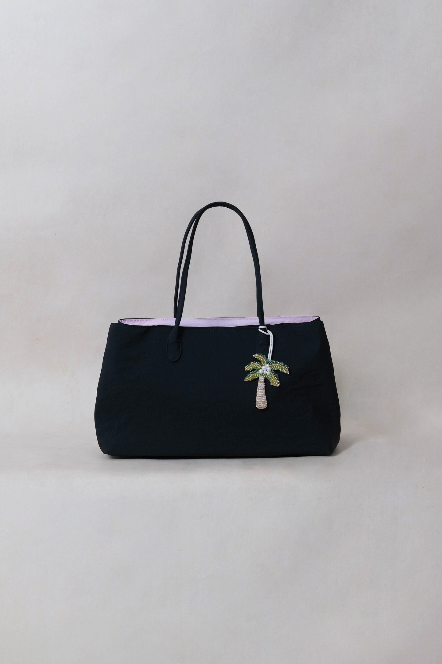 Classic Flow Nylon Tote - Black Pink