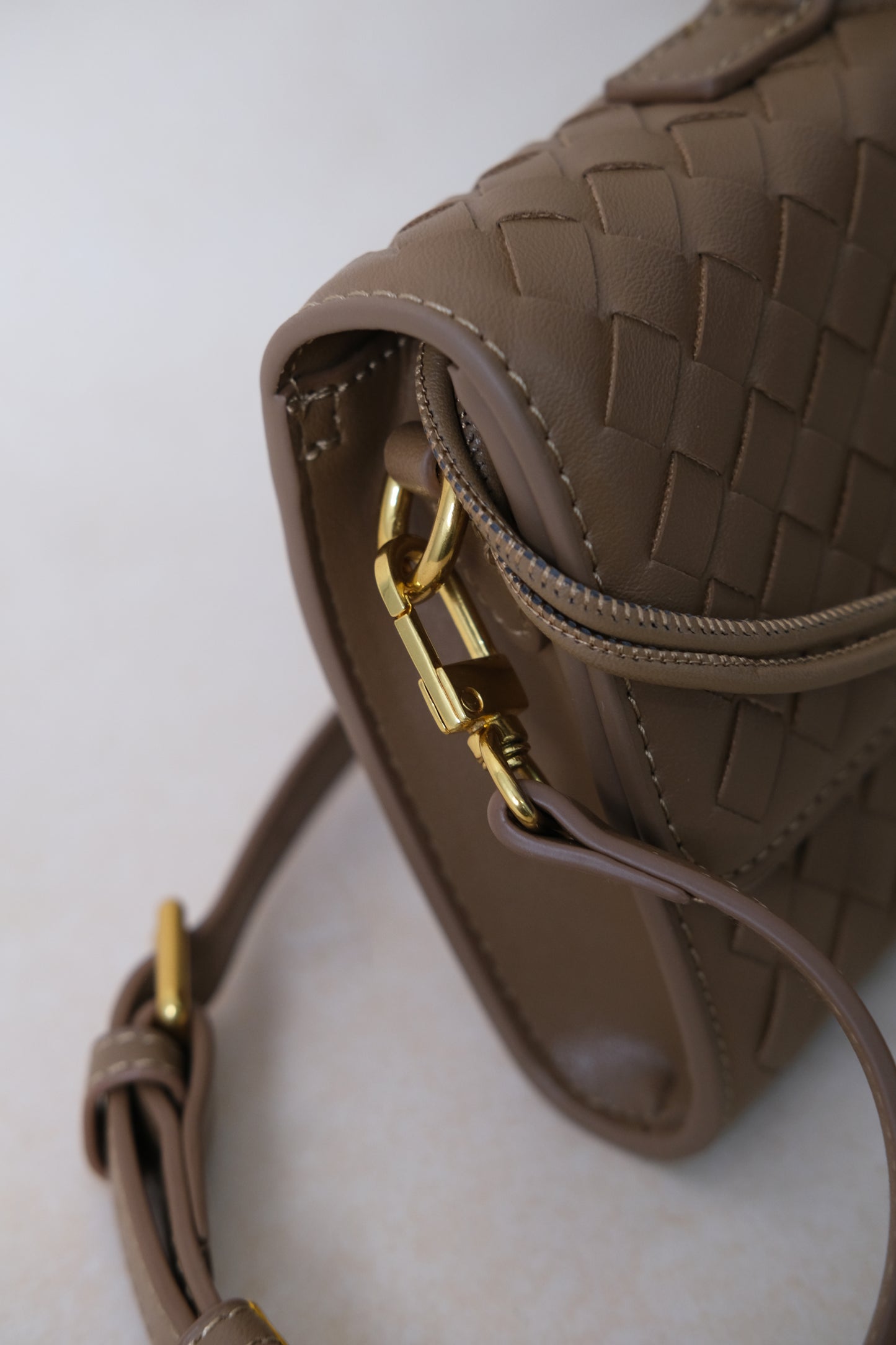Artisan Crafted Flap Bag - Walnut Brown