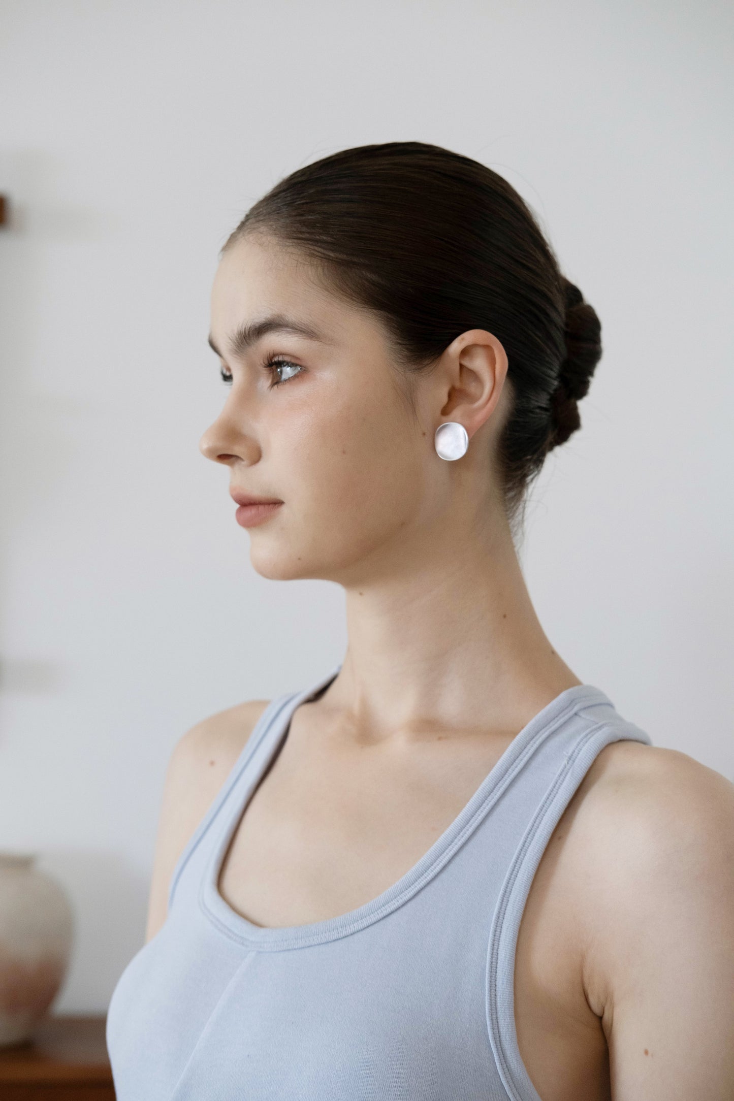 Elegant U-Neck Ruched Waist Maxi Dress - Baby Blue