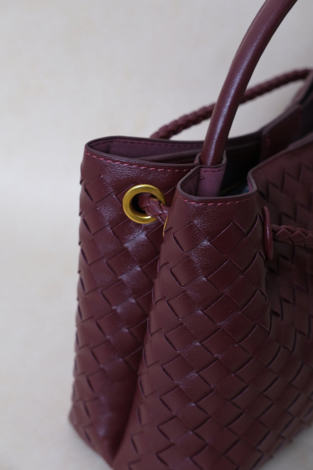 Artisan Grace Tote - Shinny Wine Red