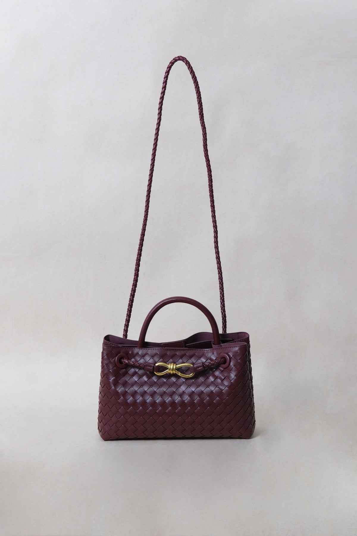 Artisan Grace Tote - Shinny Wine Red