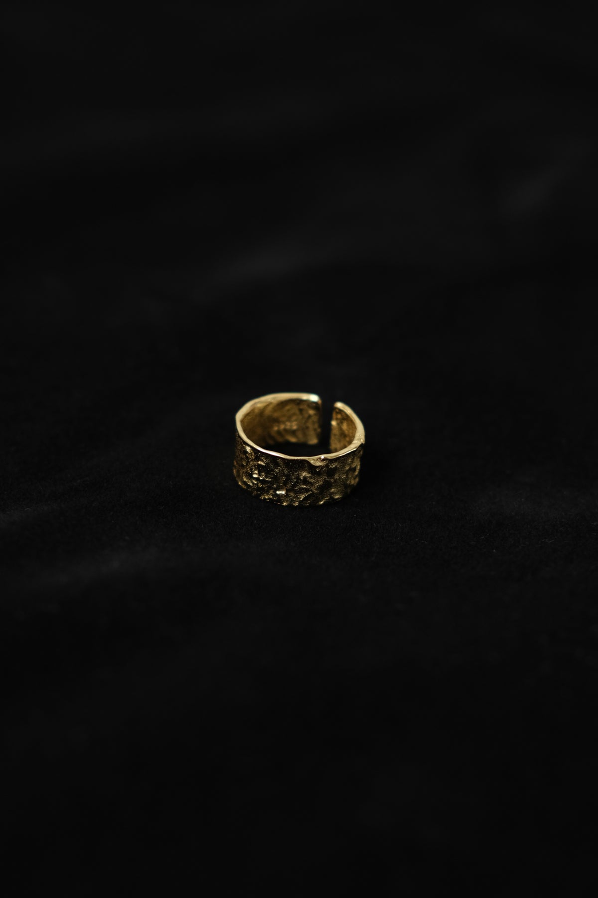 Tinfoil Wrinkled Metal Texture Ring in Sterling Silver