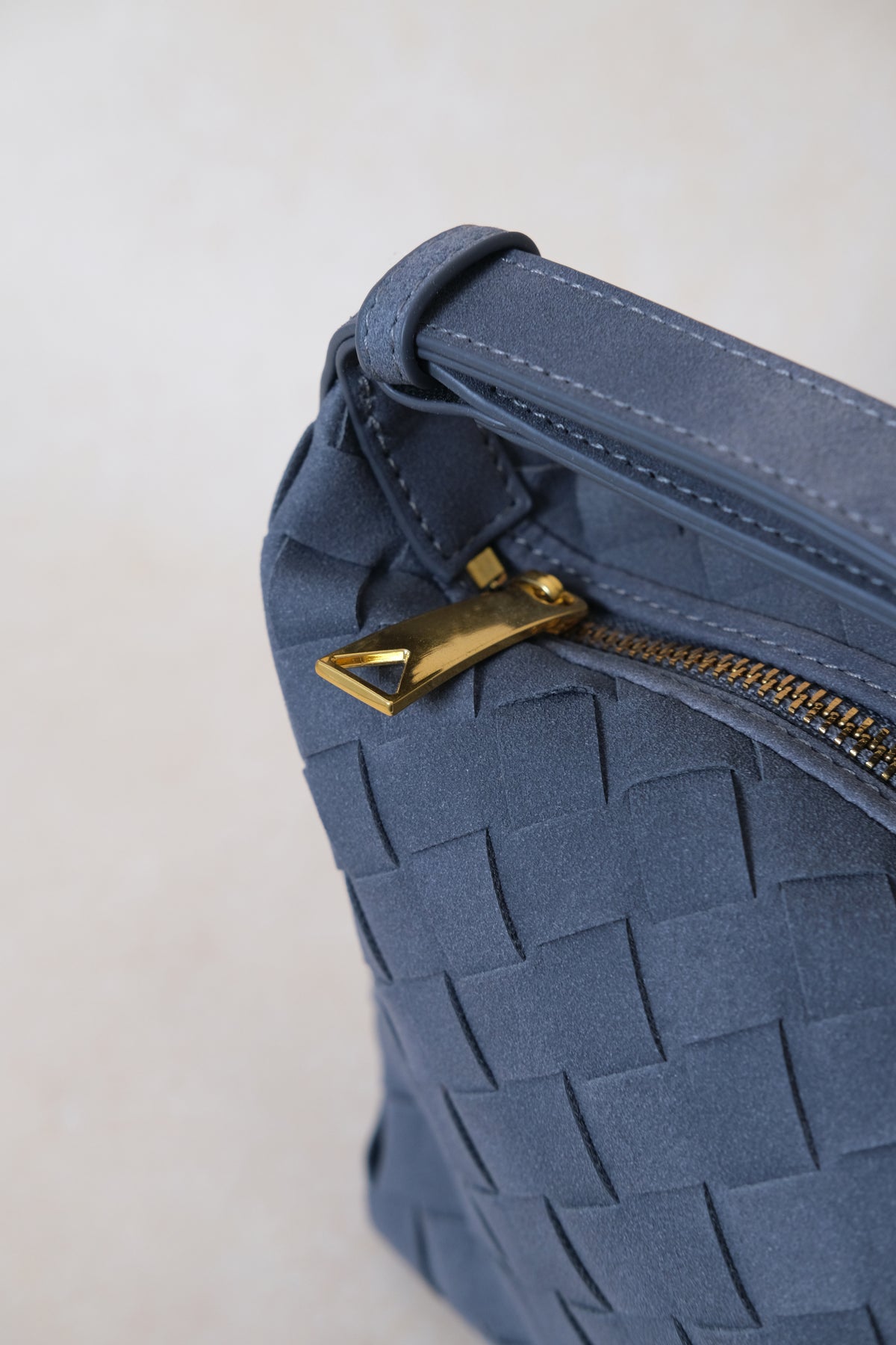 Artisan Velour Bag - Warm Grey (Small)