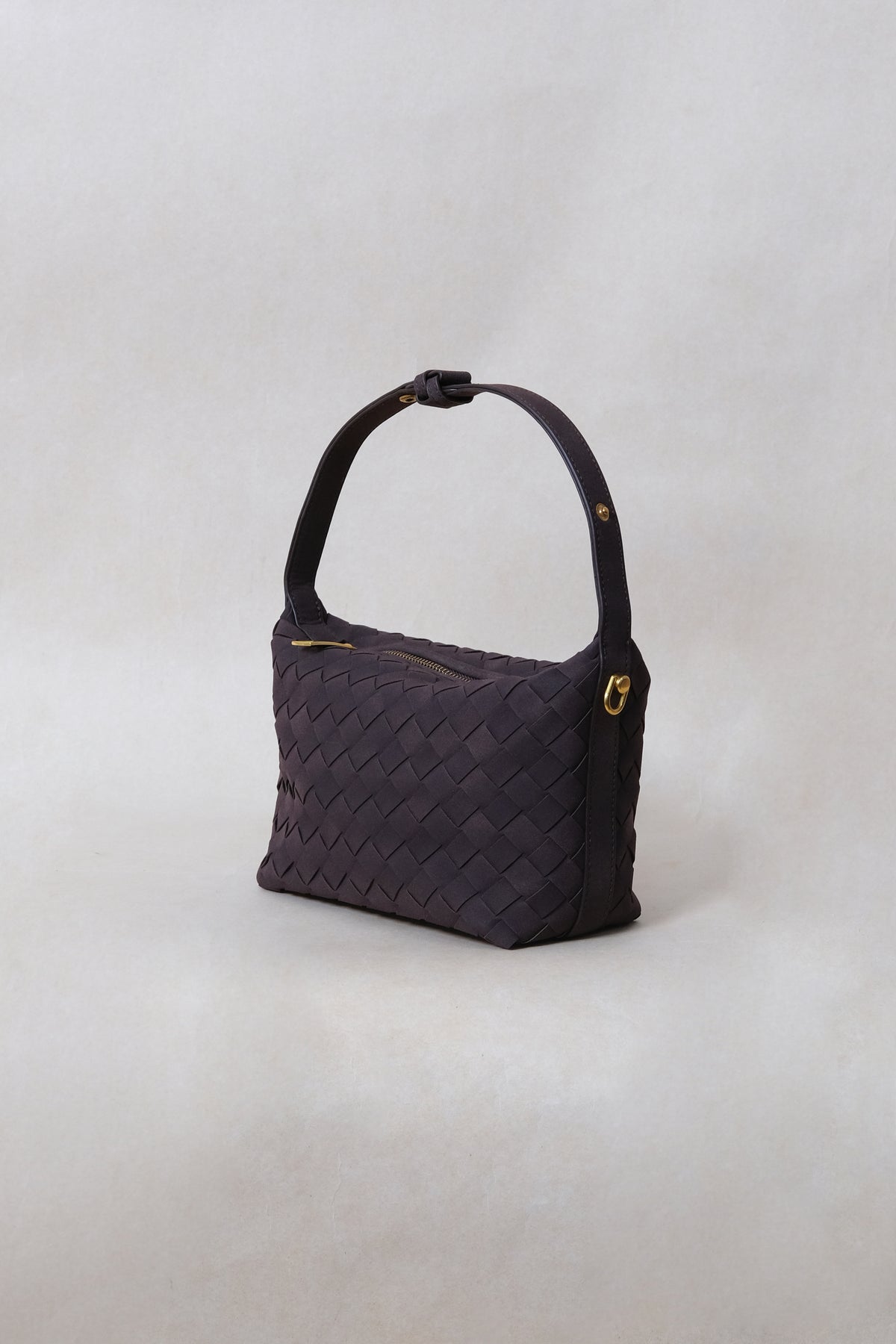 Artisan Velour Bag - Dark Chocolate (Small)