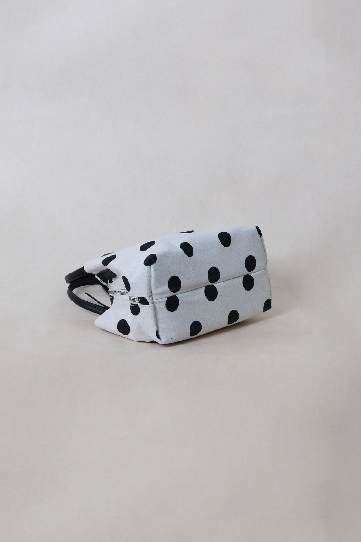Mini Classic Flow Canvas Tote - Polkadots