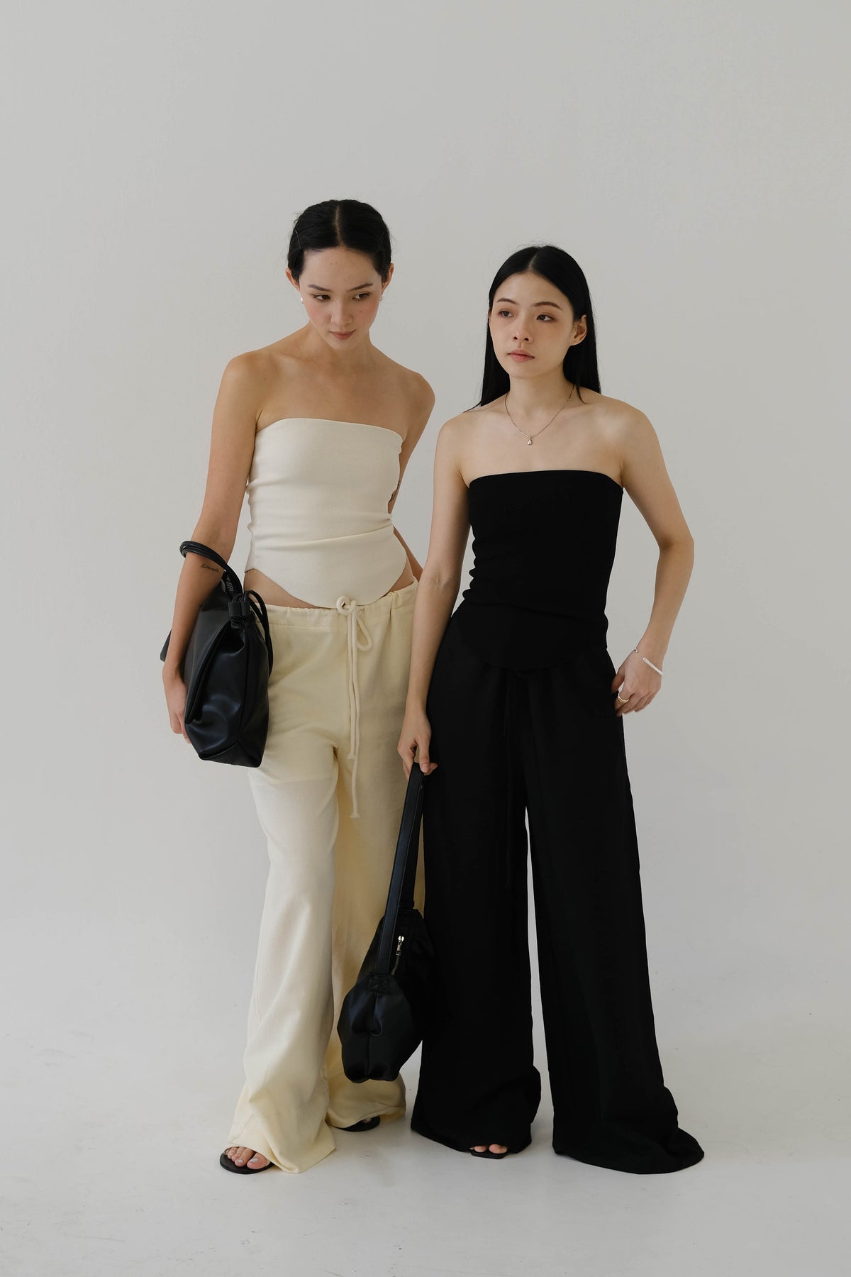 乳白色抹胸
