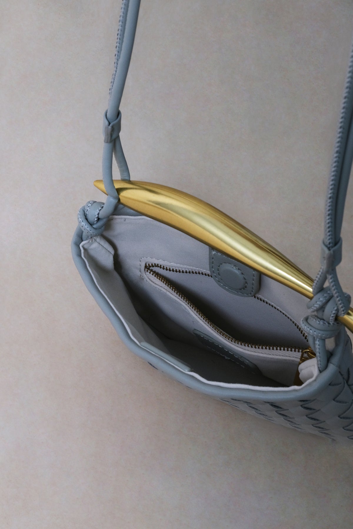 Mini Artisan Classic Dumpling Bag - Agate Grey