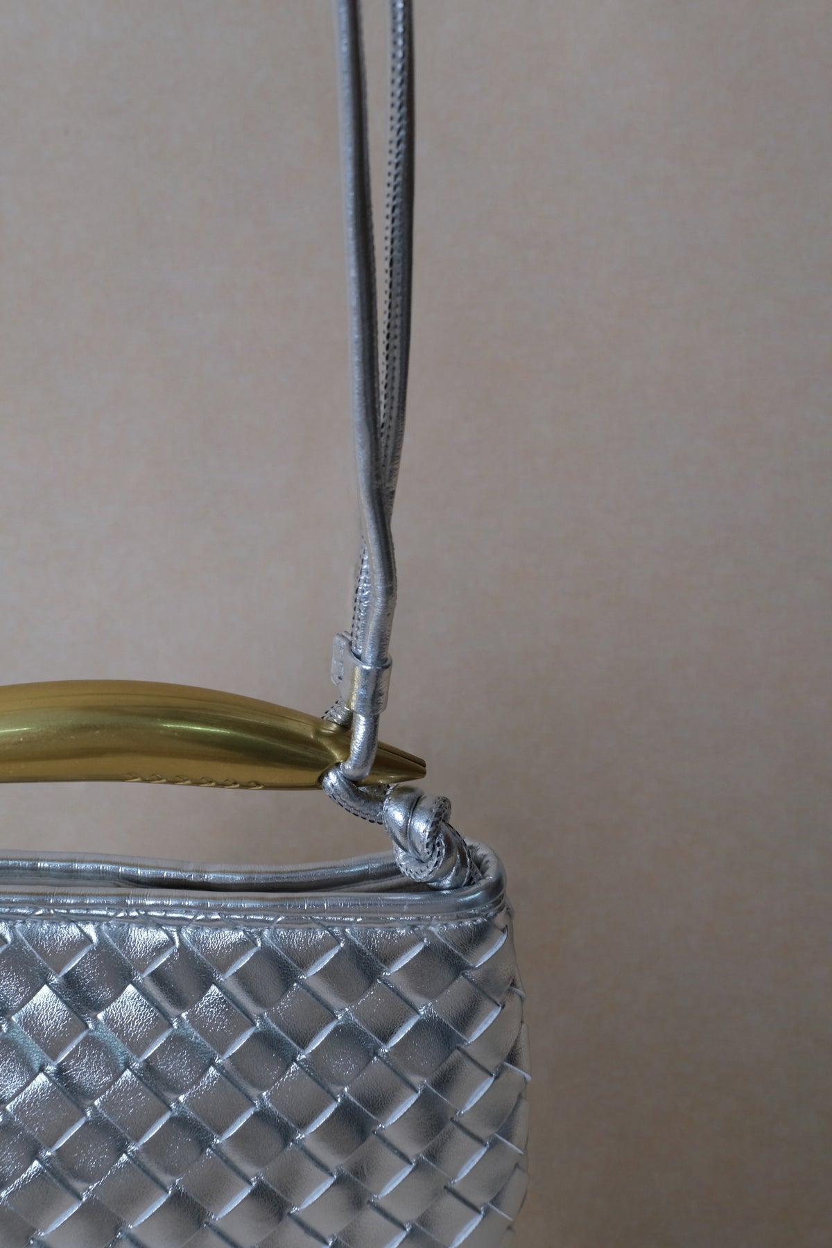 Mini Artisan Classic Dumpling Bag - Shinny Silver