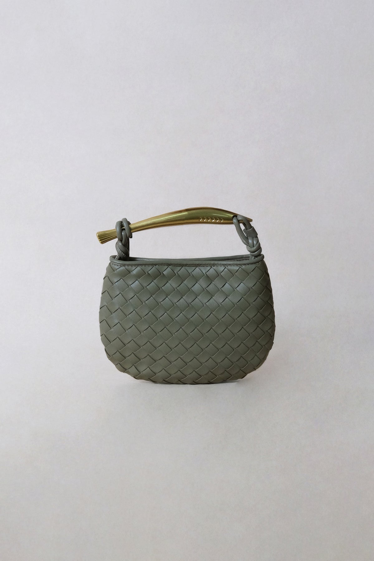 Mini Artisan Classic Dumpling Bag - Olive Green