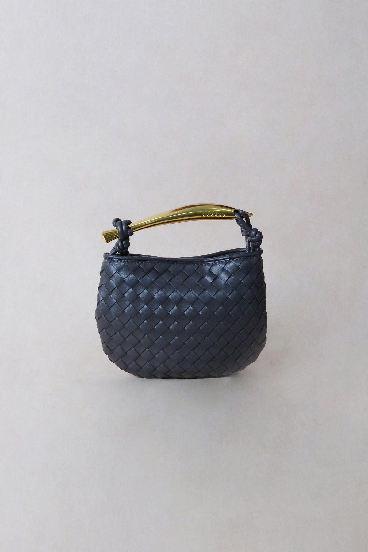 Mini Artisan Classic Dumpling Bag - Gunmetal Gray