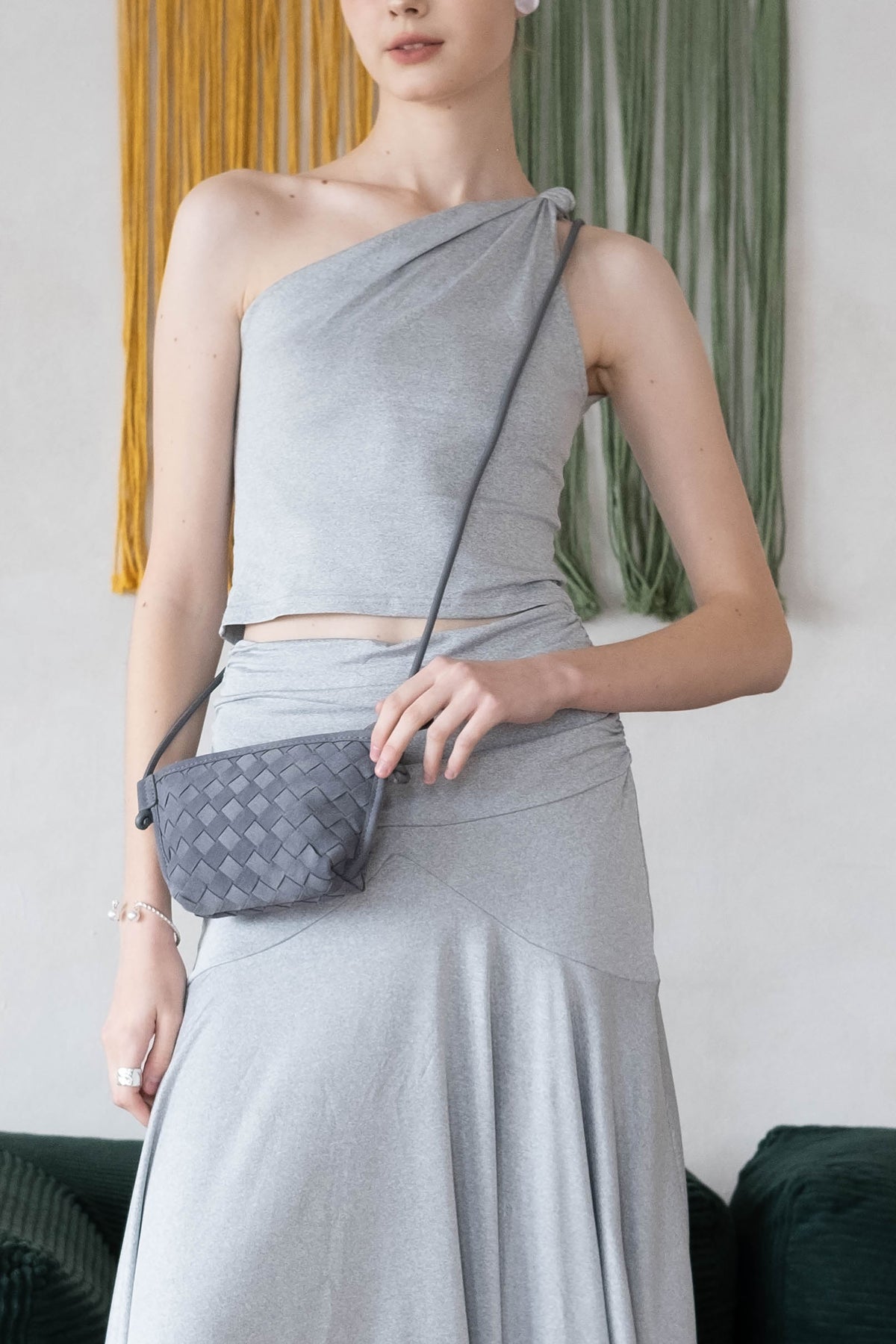 Mini Artisan Satchel - Warm Gray