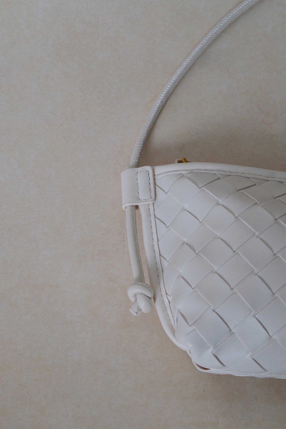 Mini Artisan Satchel - Cream White