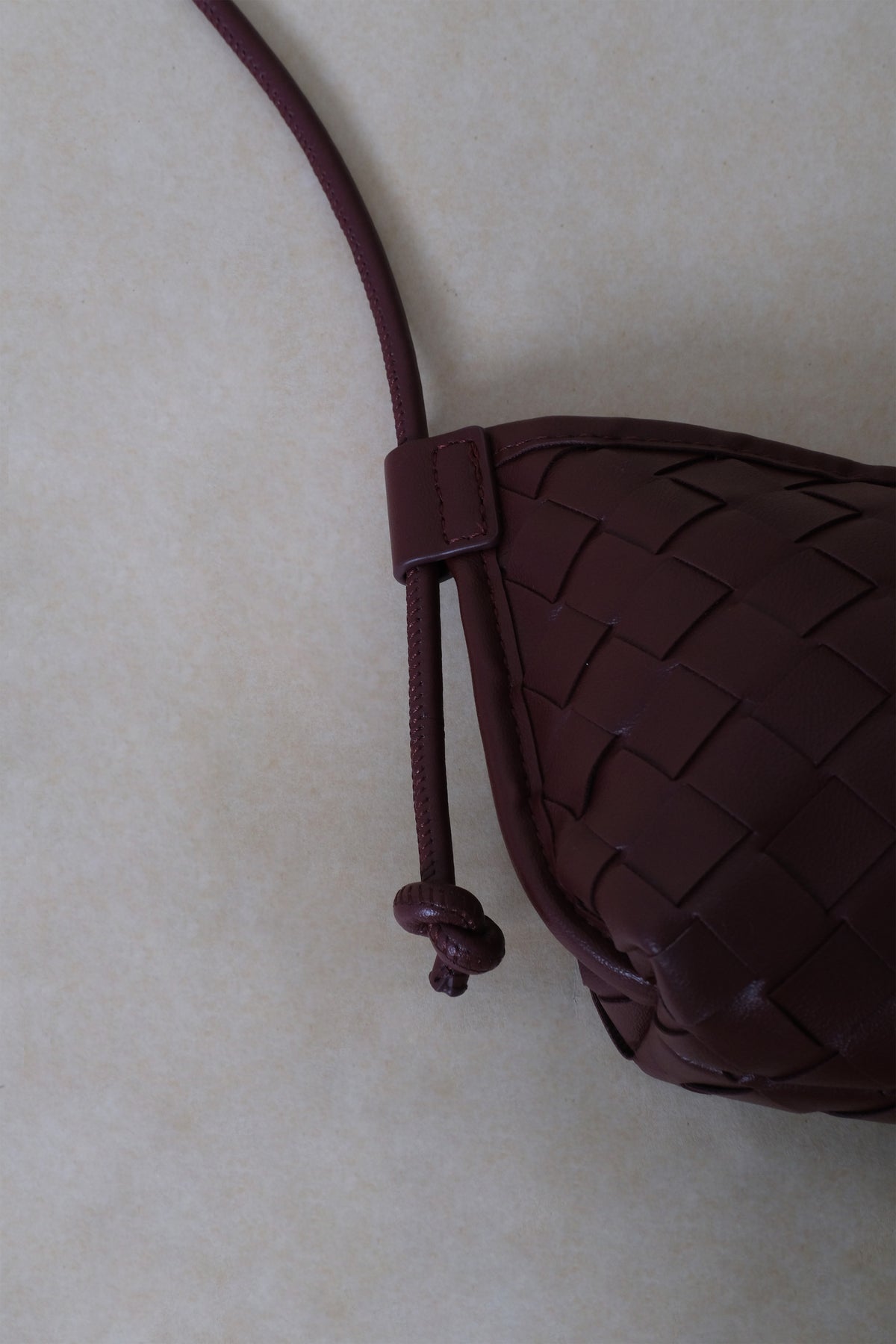 Mini Artisan Satchel - Shinny Wine Red