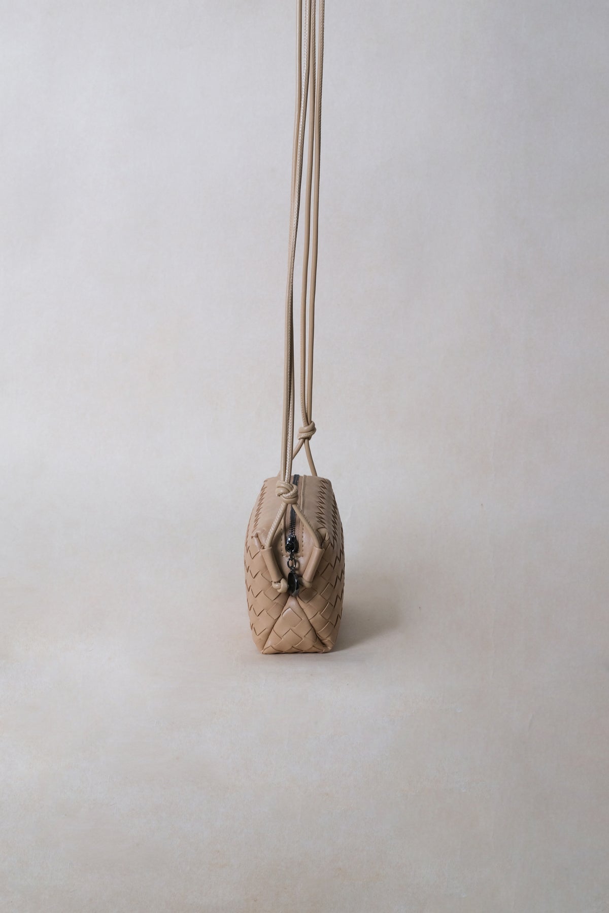 Artisan Elegance Box Bag - Almond